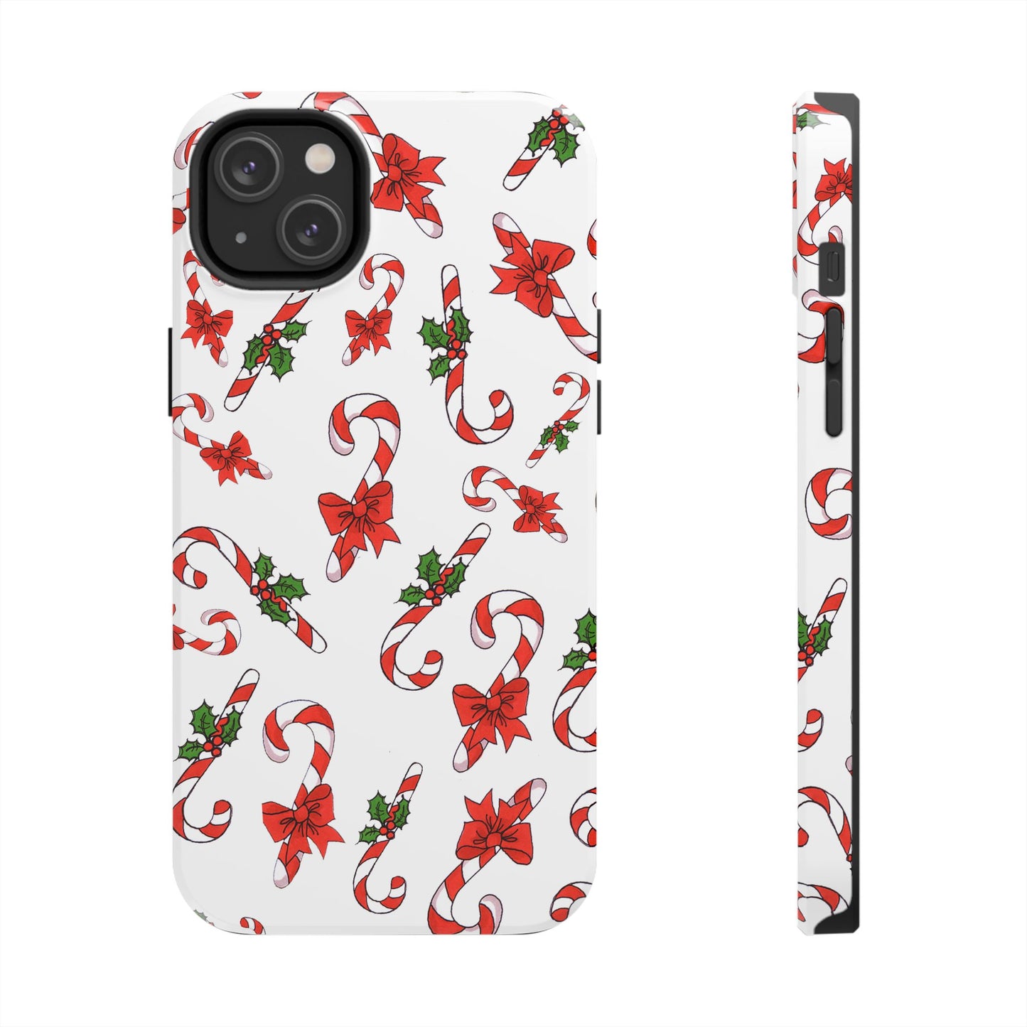 Candy Cane Crowd White Phone Case