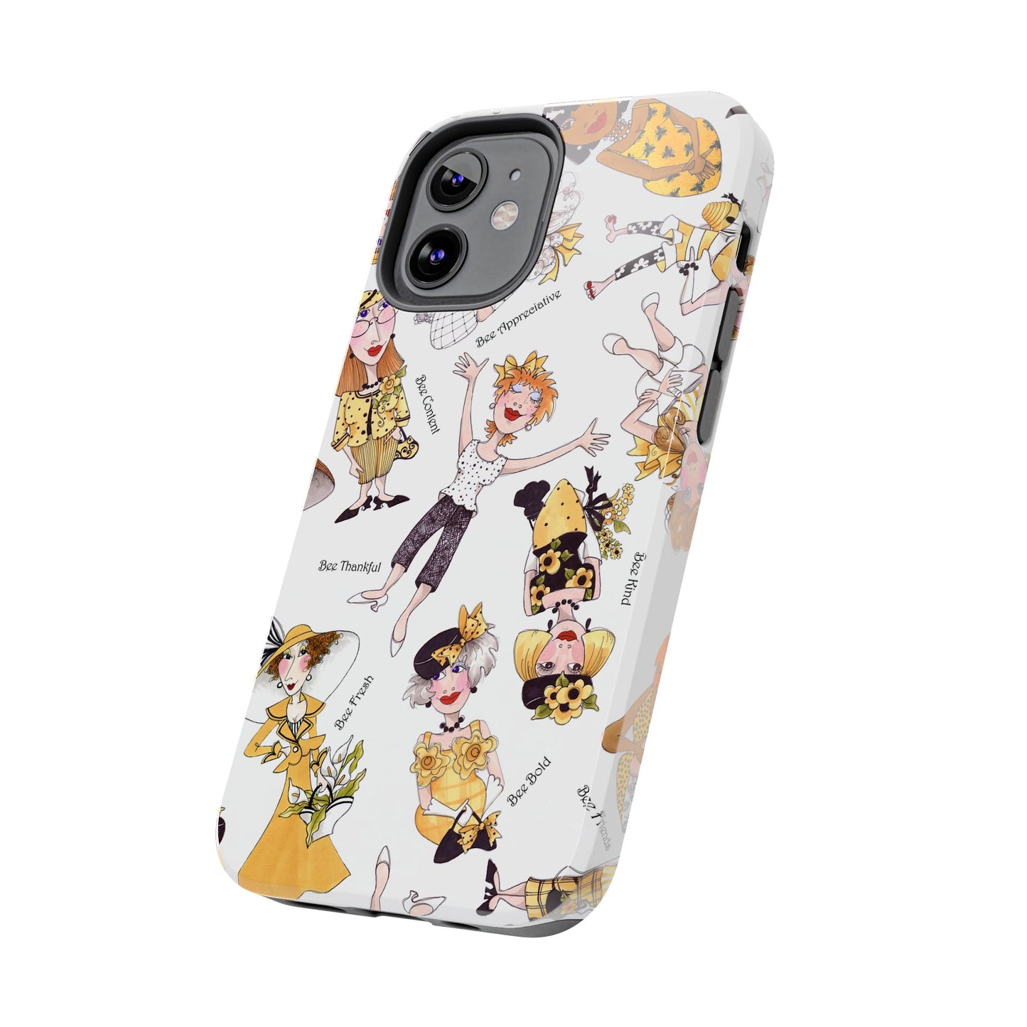 Bee Tossed White Phone Case