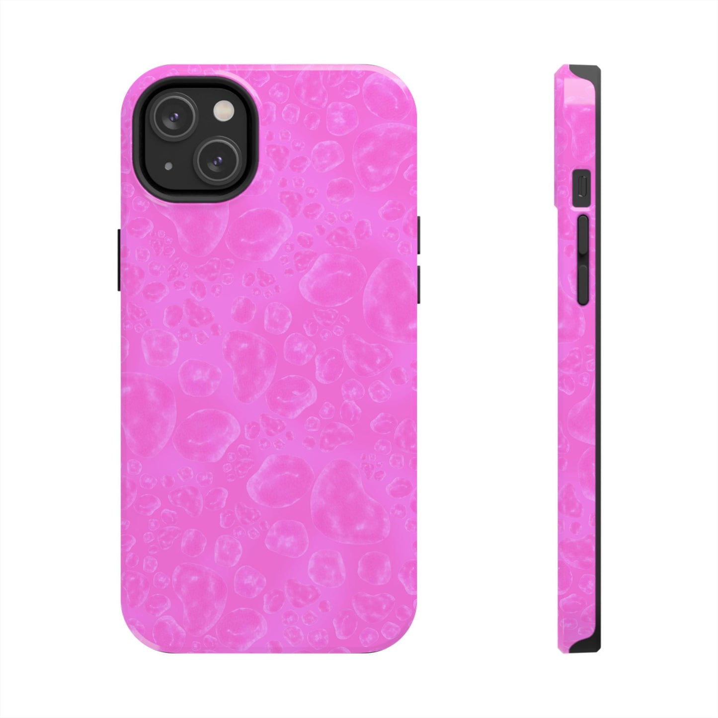 Paw Dots Cerise Phone Case