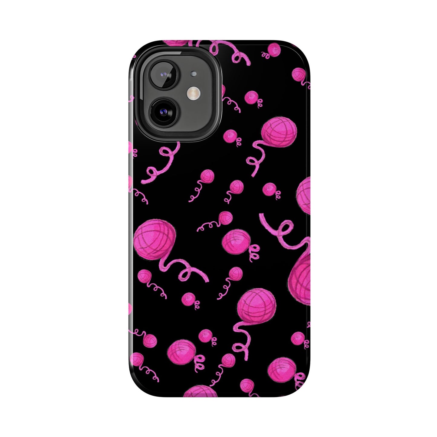 Yarniverse Black / Pink Phone Case