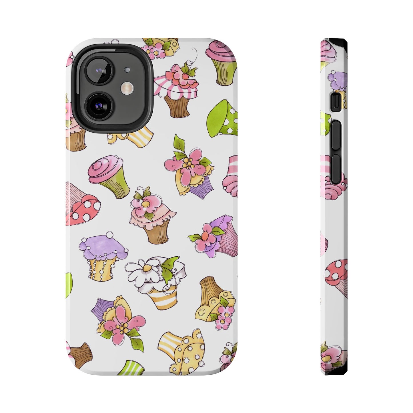 Cupcake Toss White Phone Case