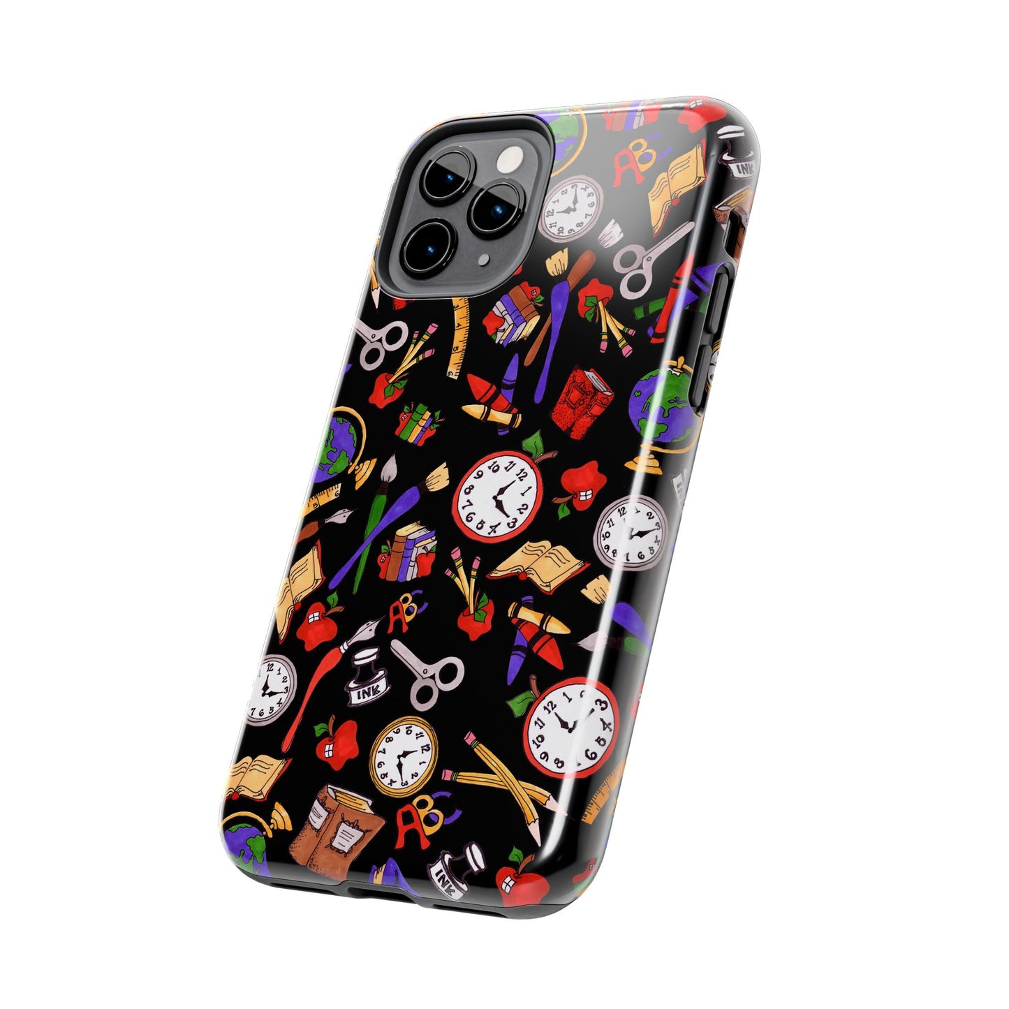 School Stuff Black Phone Case