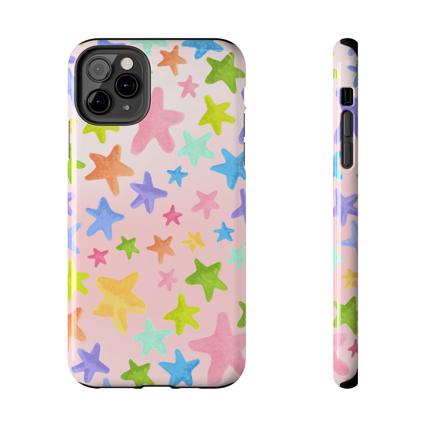 Happy Stars Pink Phone Case
