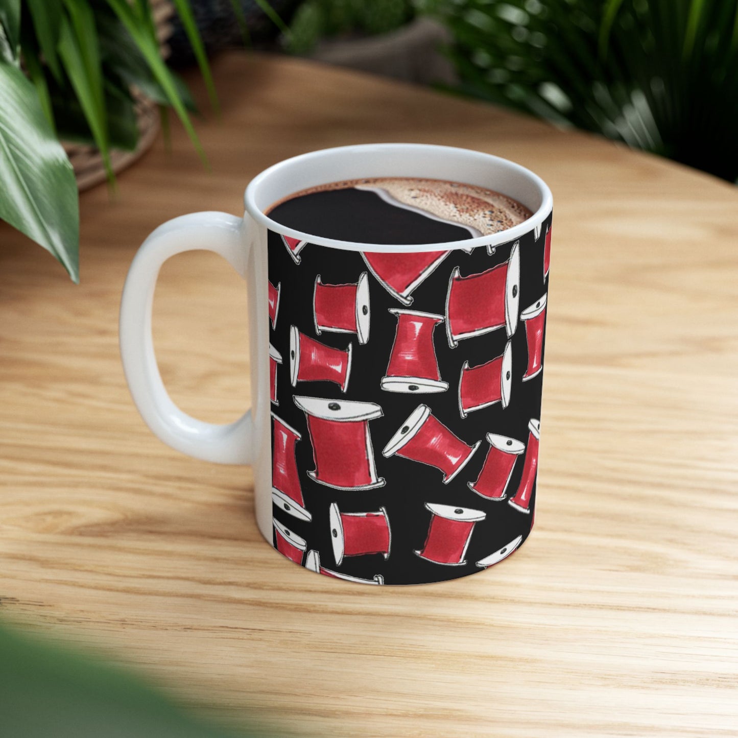 Red Thread Black Cup