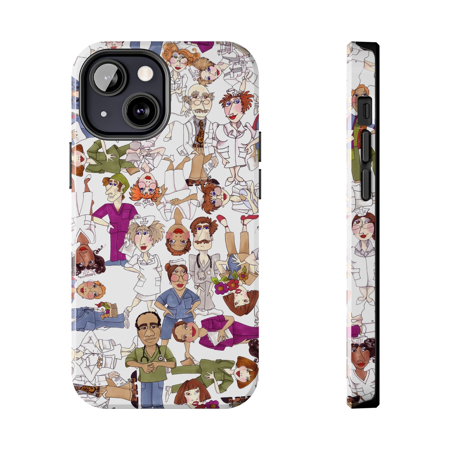Diverse Nurse White Phone Case