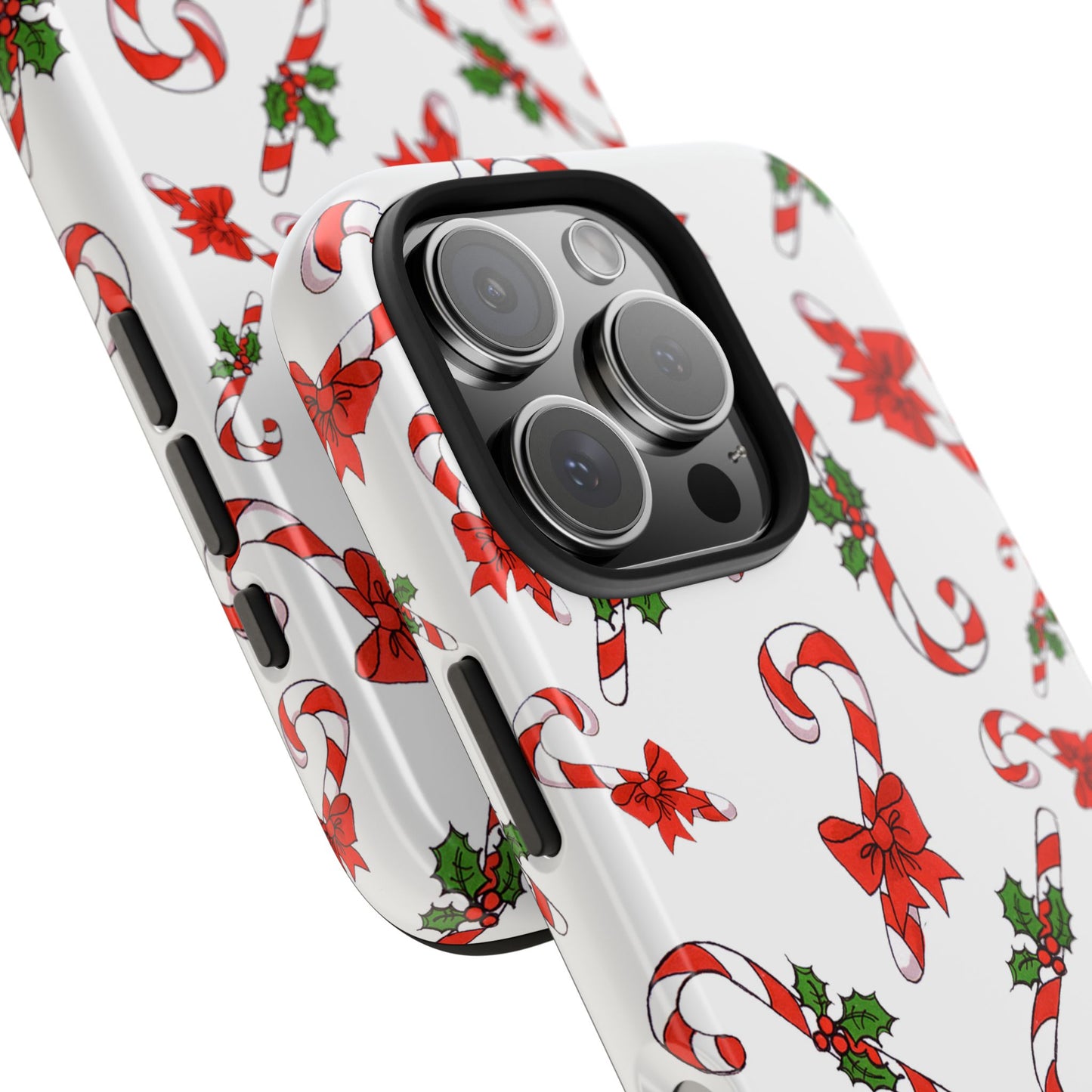 Candy Cane Crowd White Phone Case