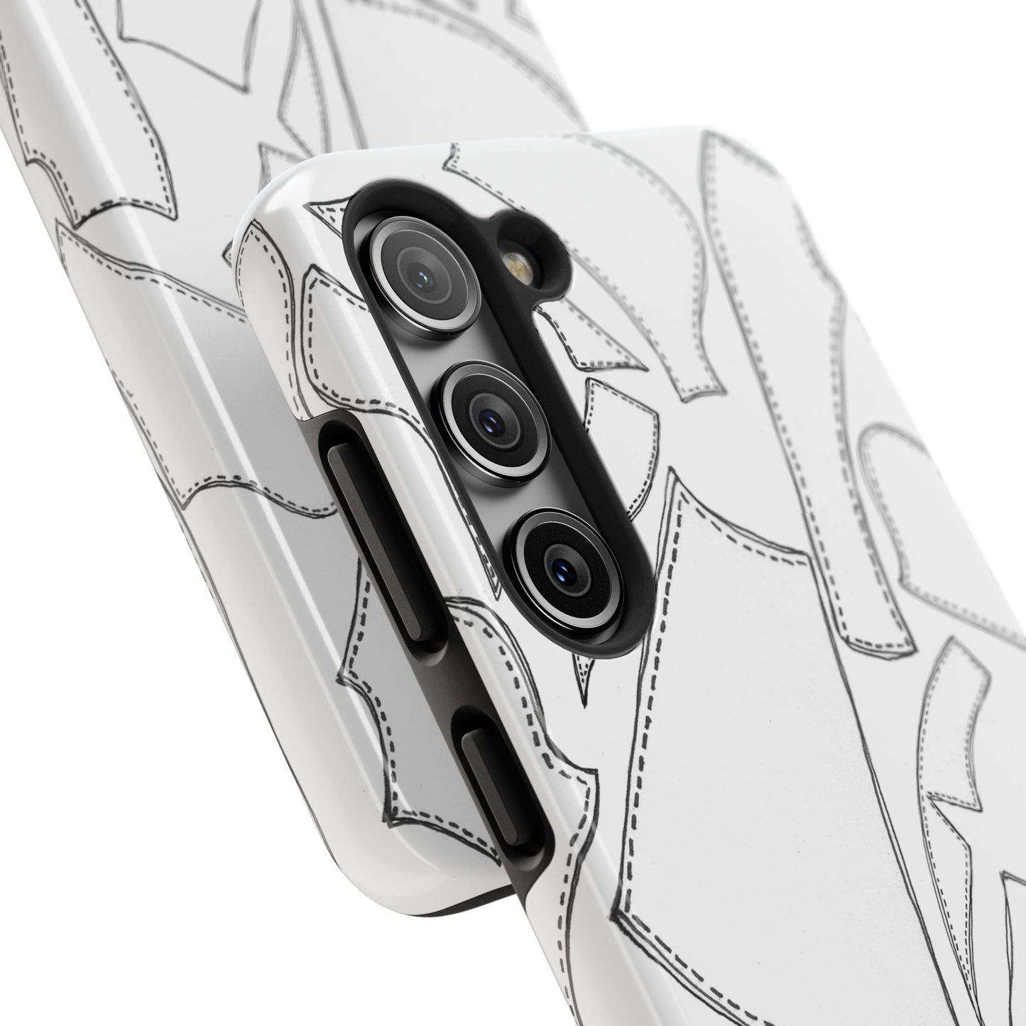 Pattern Pieces White Phone Case