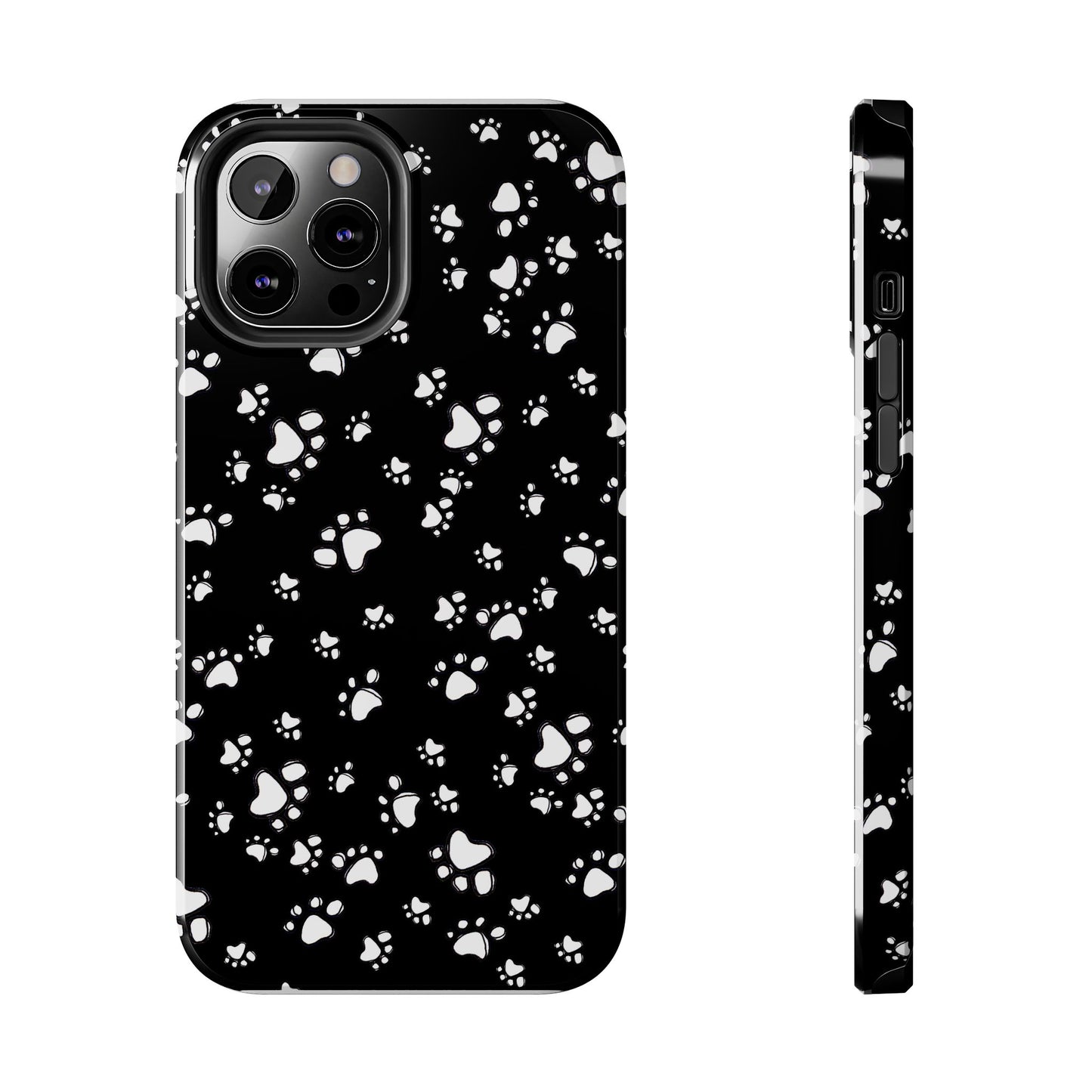 Paw Flakes Black Phone Case