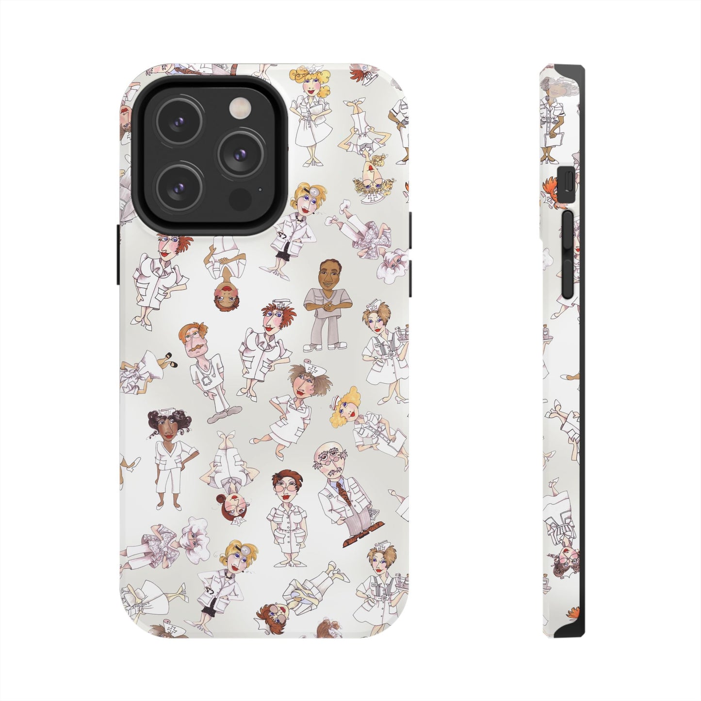 Tossed Nurses Gray Phone Case