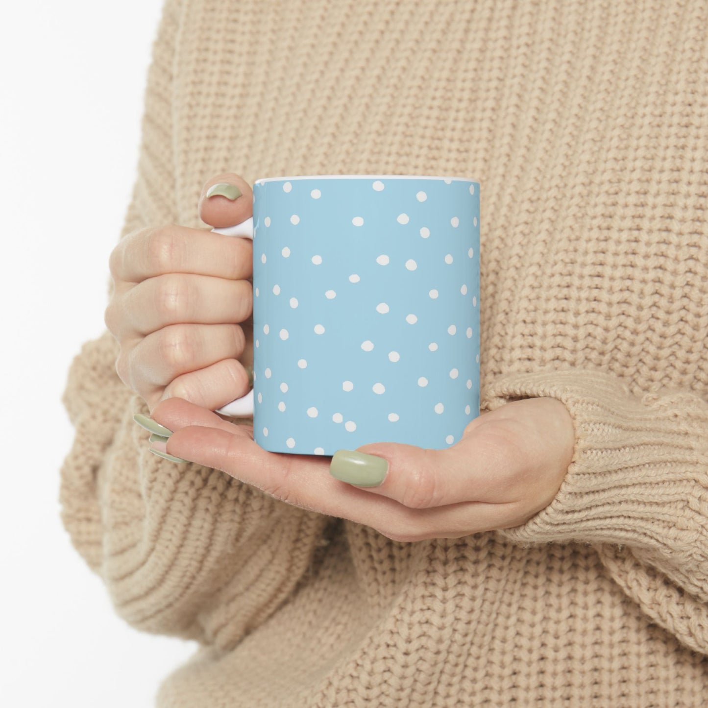 Dinky Dots Aqua / White Cup