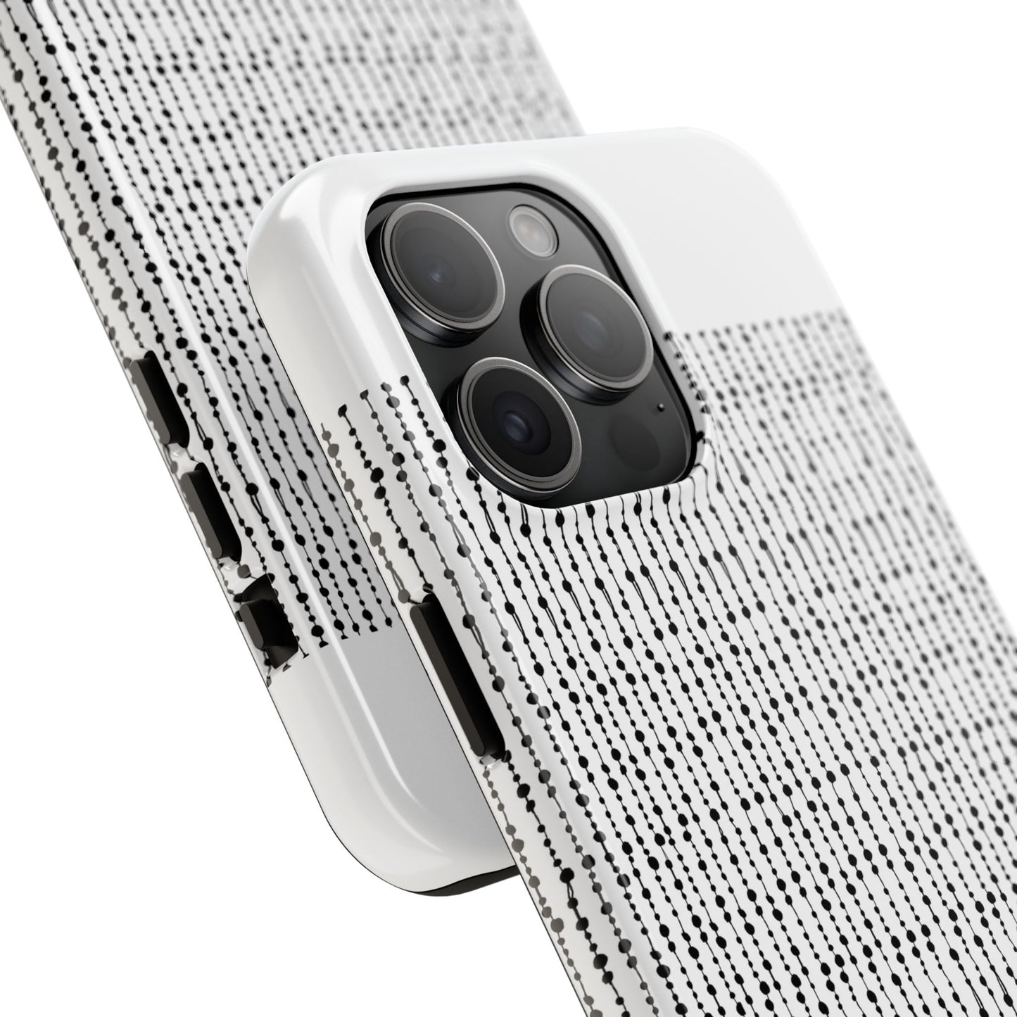 Beaded Curtain White / Black Phone Case