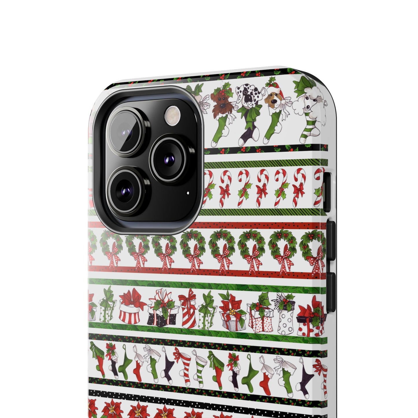 Holiday Borders White Phone Case