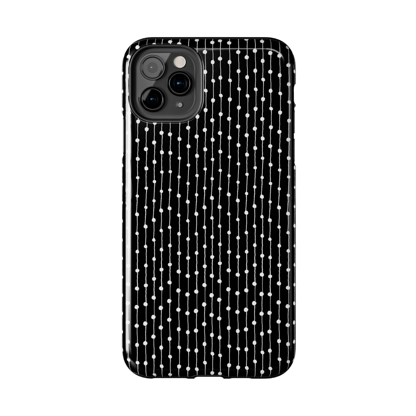 Pin Stripe Black / White Phone Case