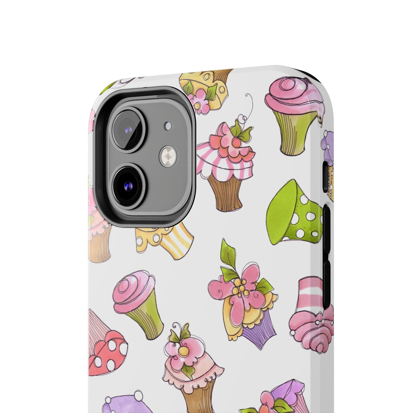 Cupcake Toss White Phone Case