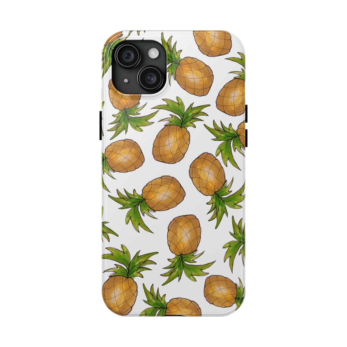Pineapple Toss White Phone Case