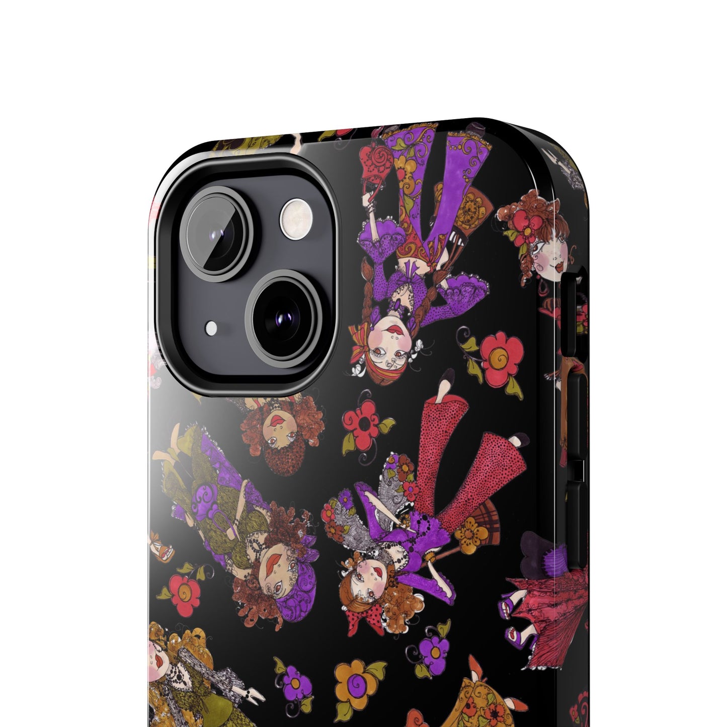 Tossed Gypsies Black Phone Case