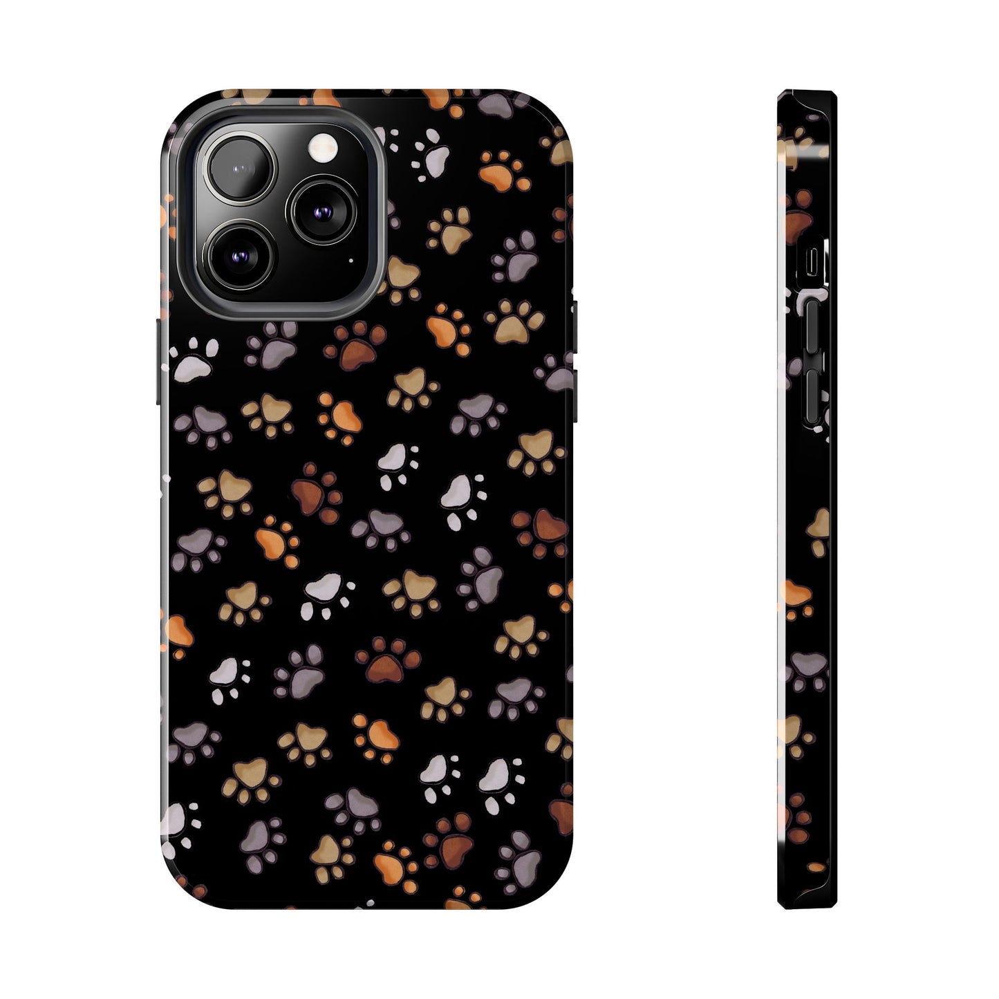 Puppy Paws Black Phone Case