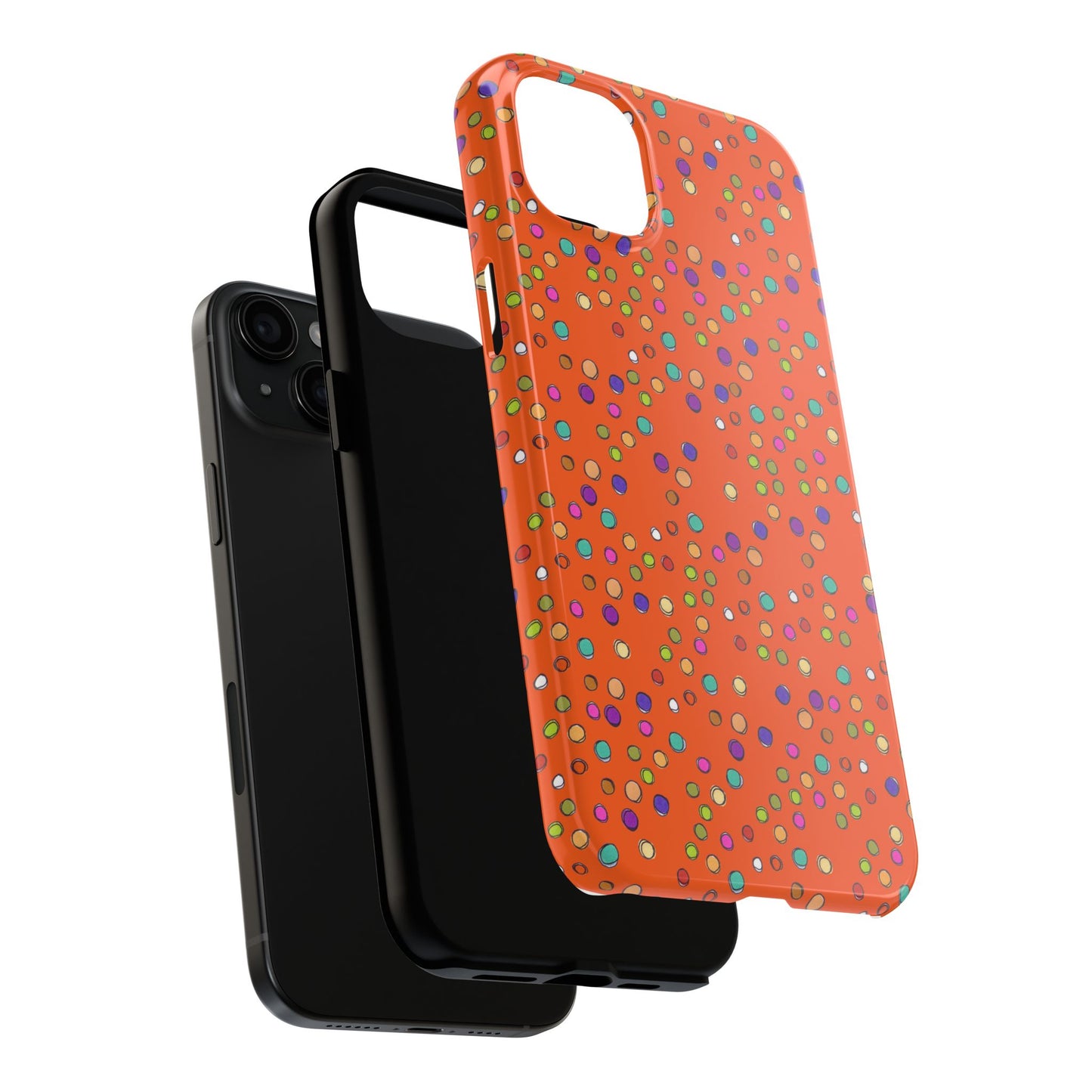 Dog Dots Orange Phone Case