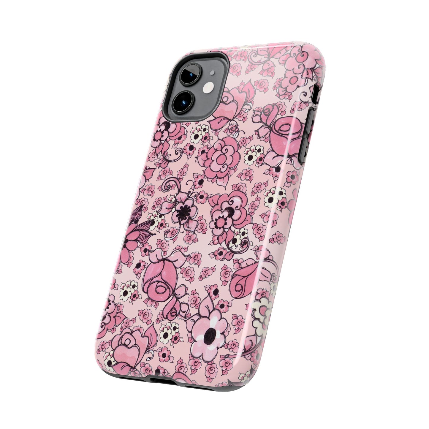 Profuse Posies Pink Phone Case