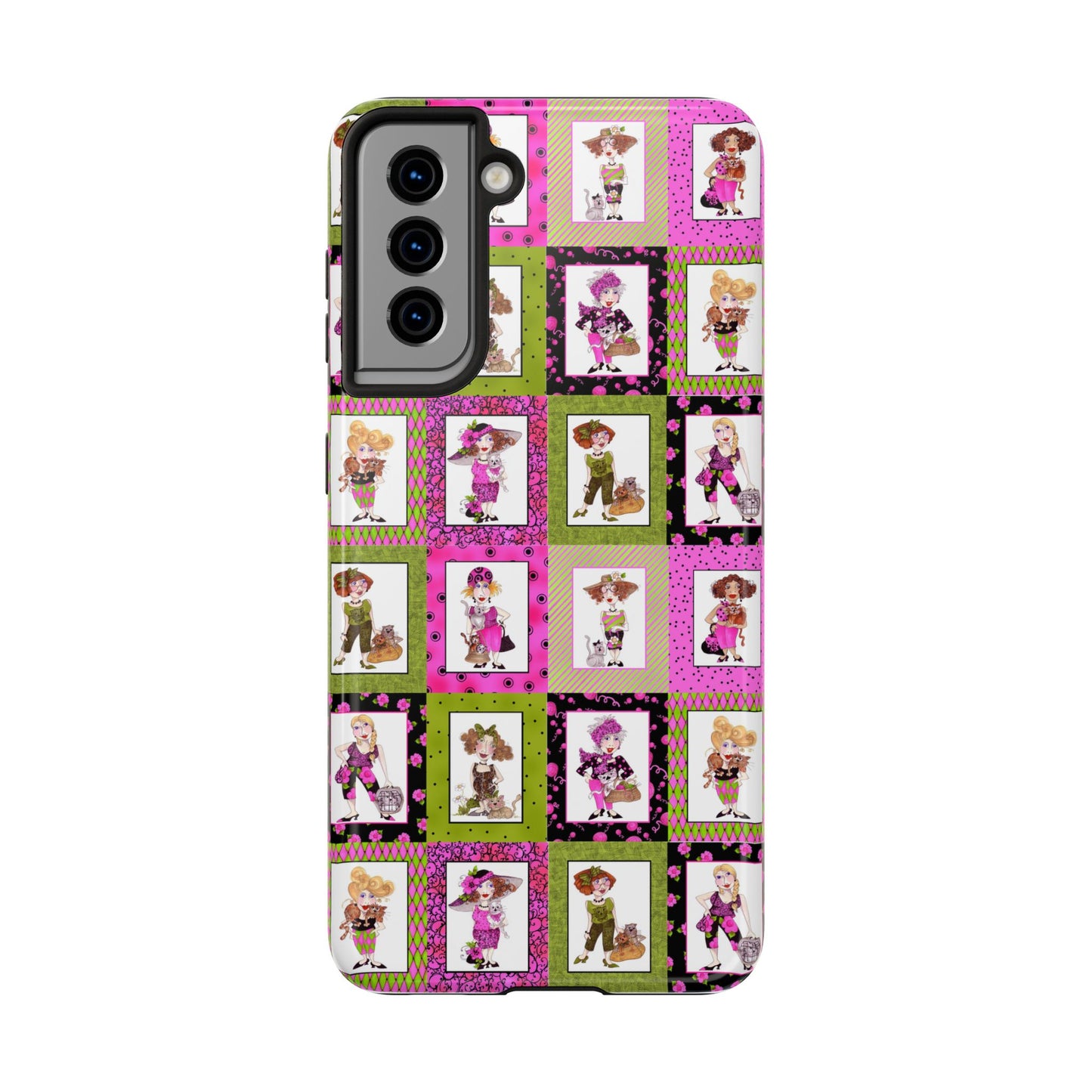 Cat Ladies Cerise Phone Case