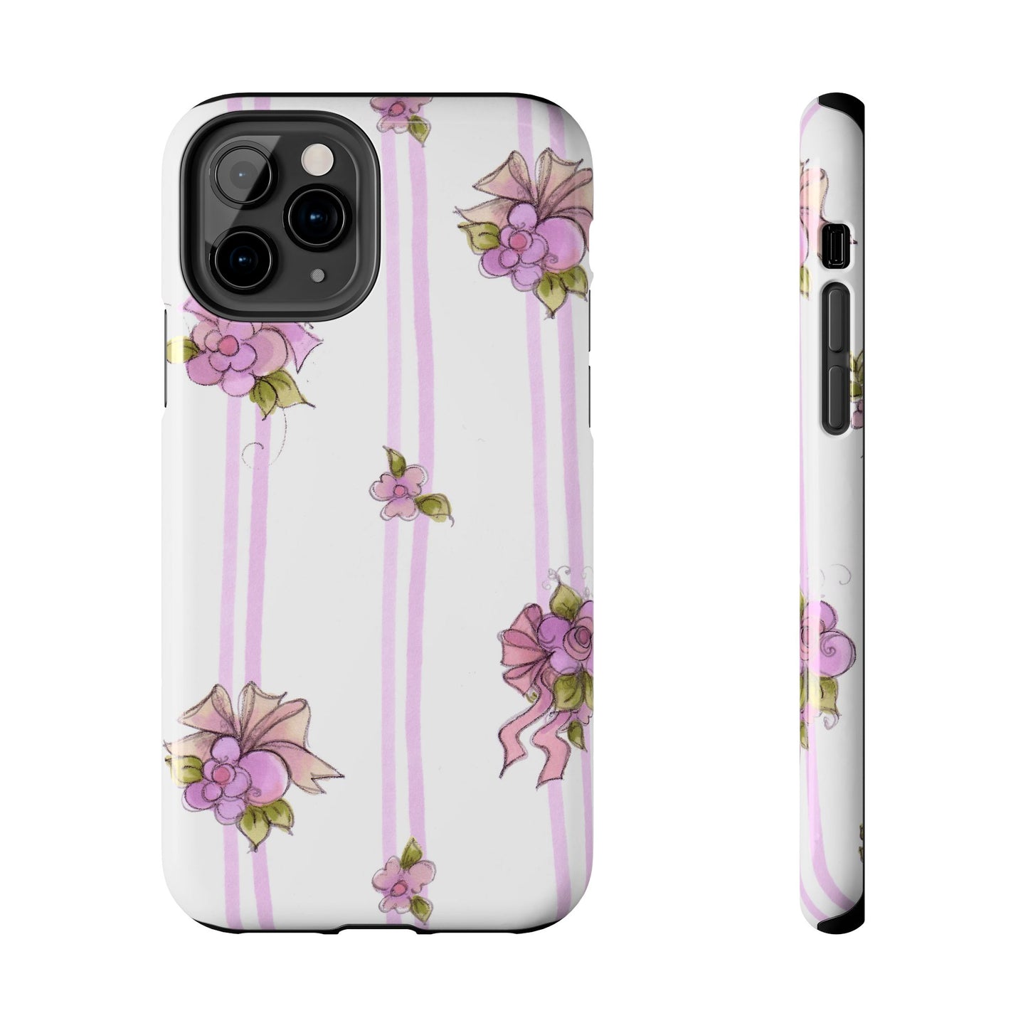 Flower Model Flower Stripe Phone Case