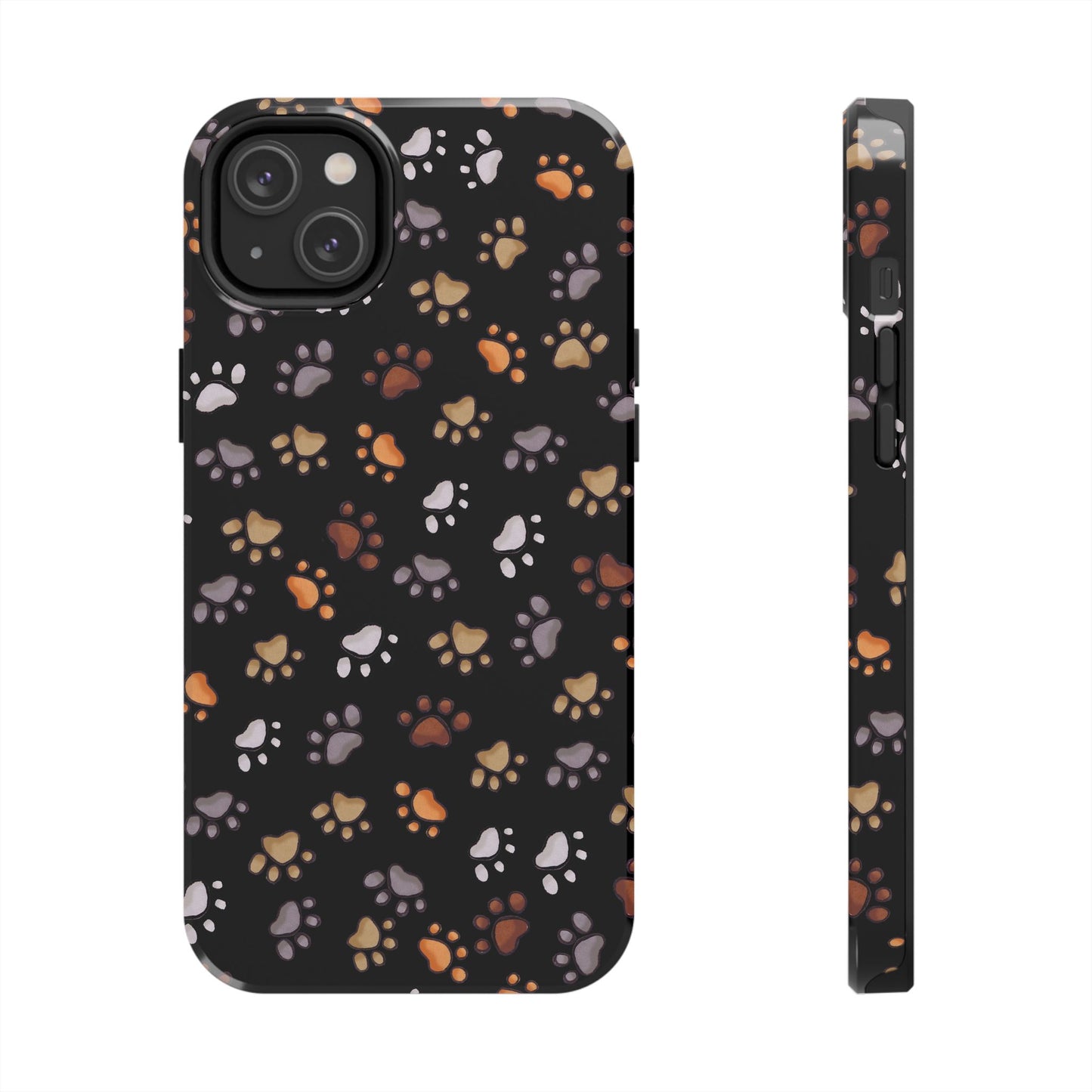 Puppy Paws Black Phone Case