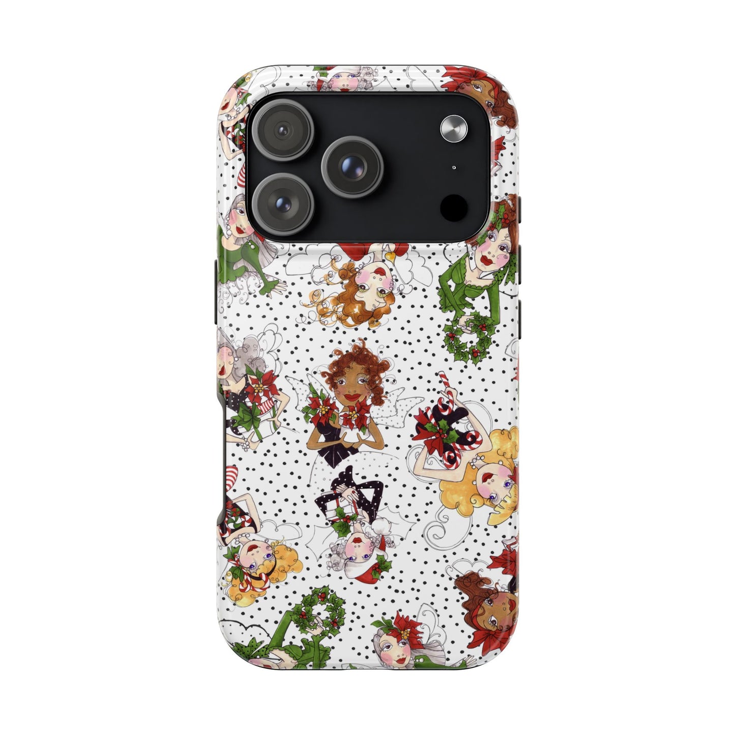 Fairy Toss White / Black Phone Case