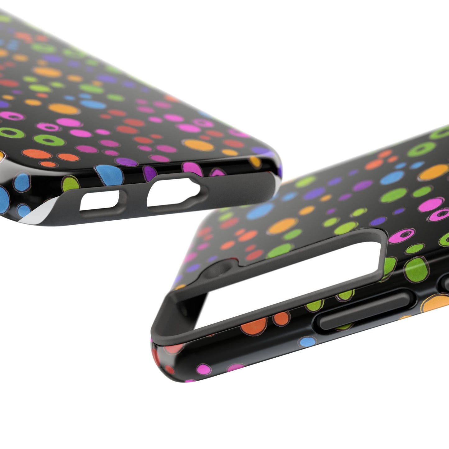 Dog Dots Black / Multi Phone Case