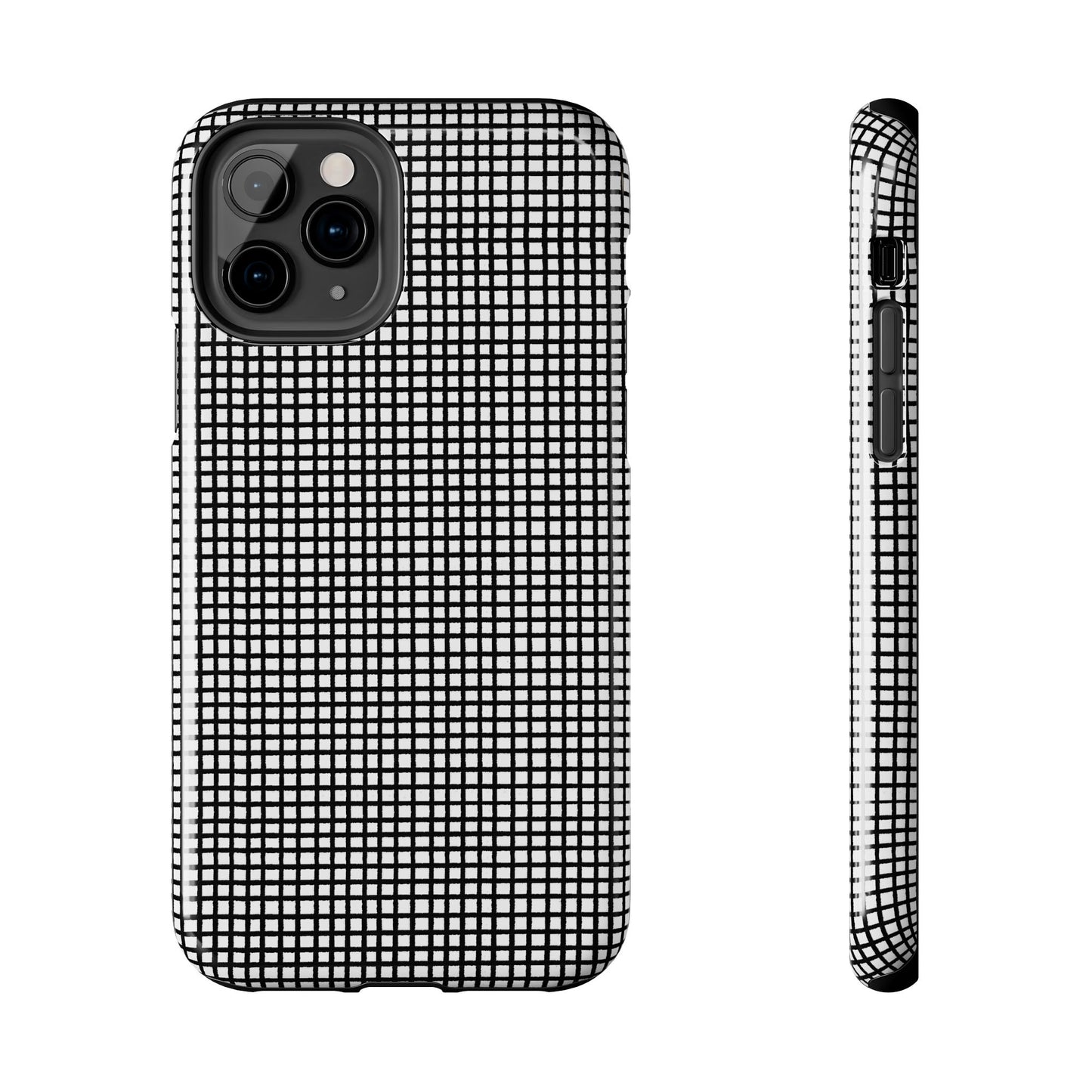 Chipper Check Black Phone Case