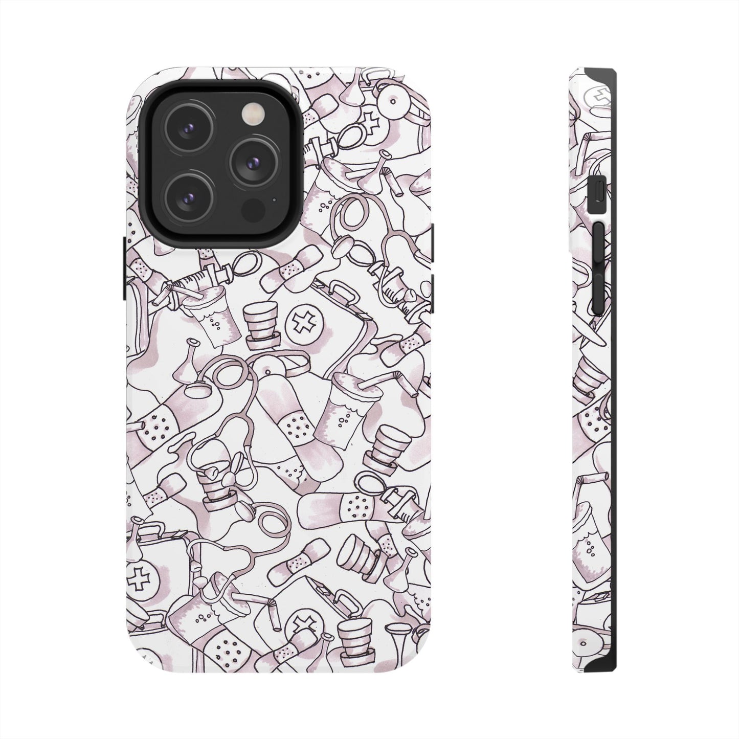 Med Stuff White Phone Case