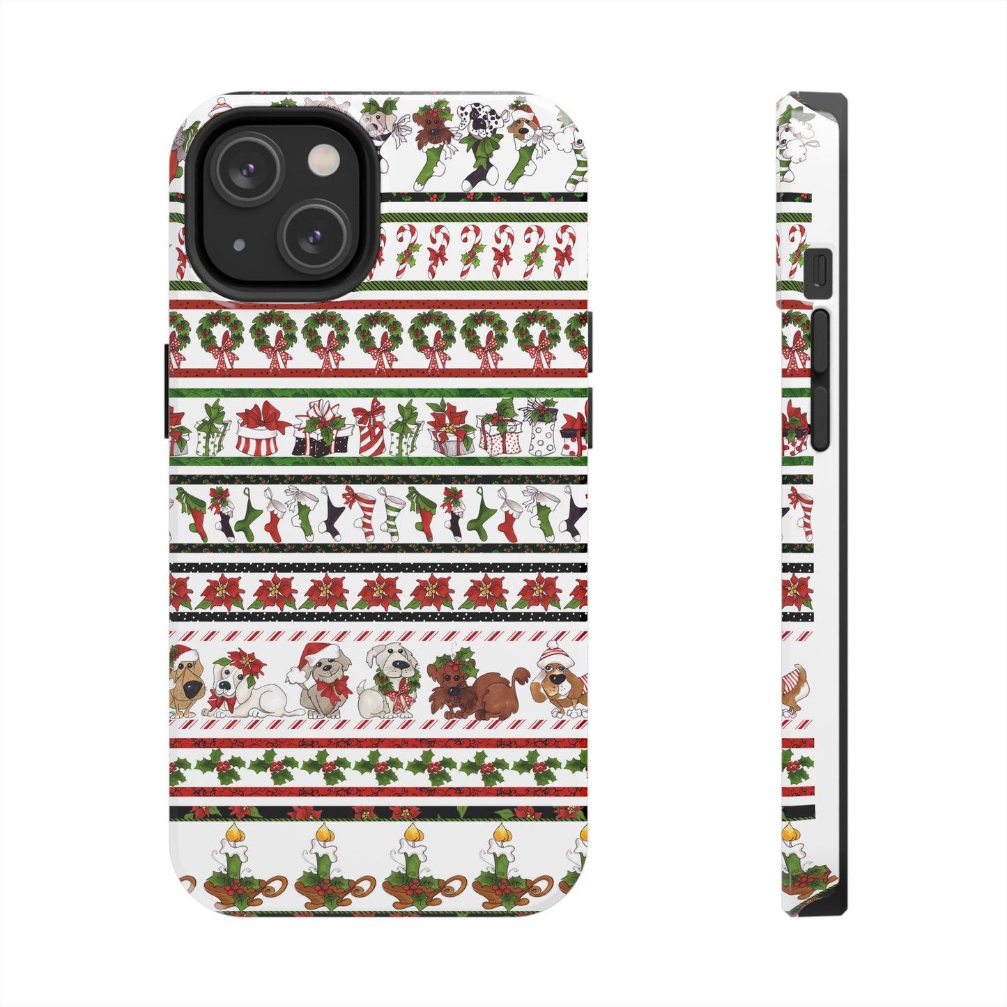 Holiday Borders White Phone Case