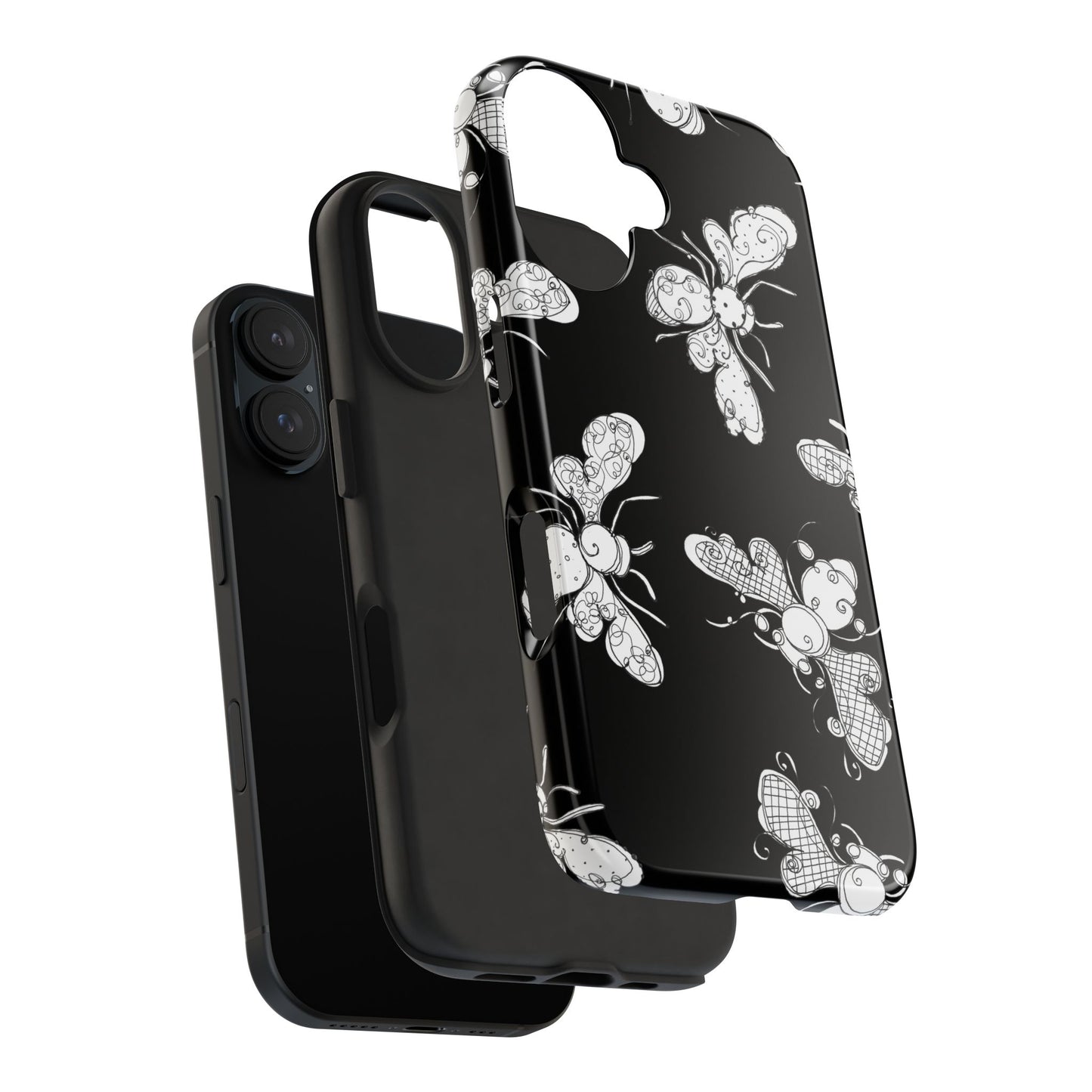 Busy Bee Black Phone Case