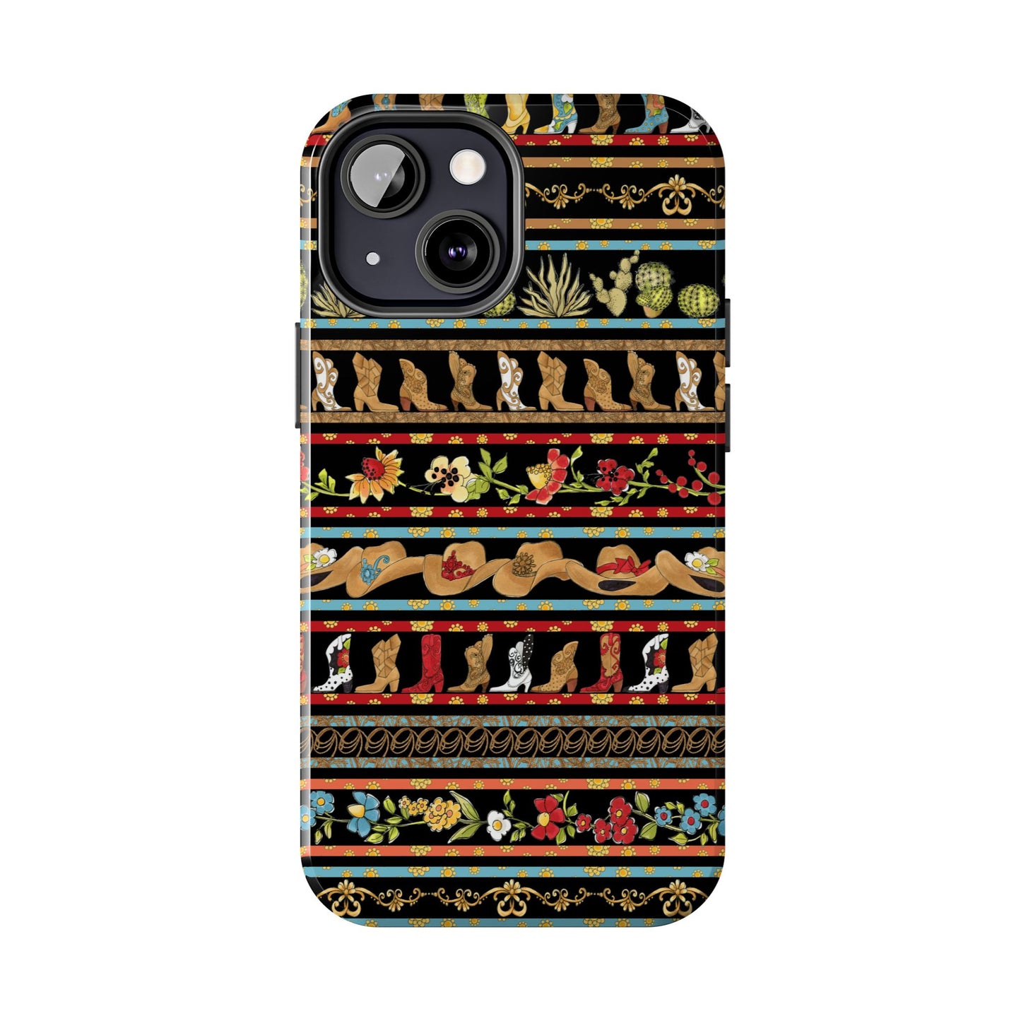 Whoa Borders Black Phone Case