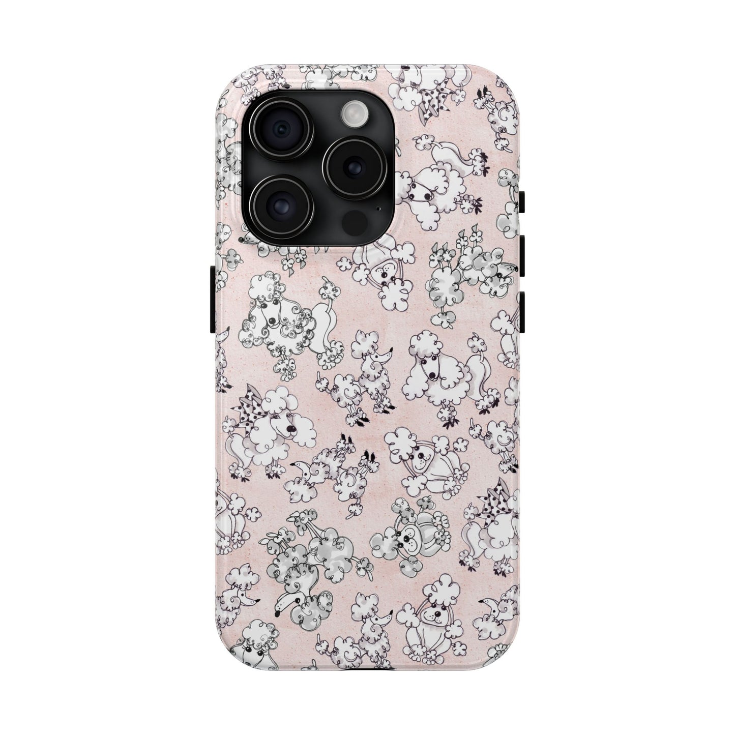 Paris Poodles Pink Phone Case
