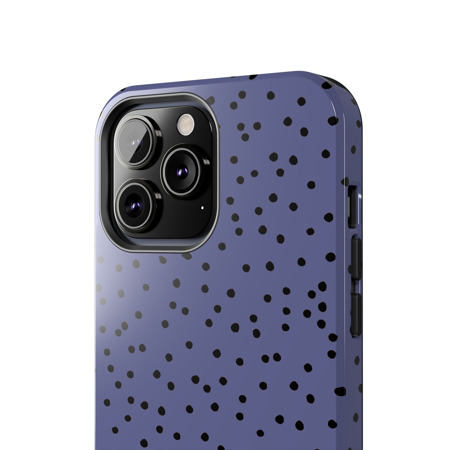 Dinky Dots Blue / Black Phone Case