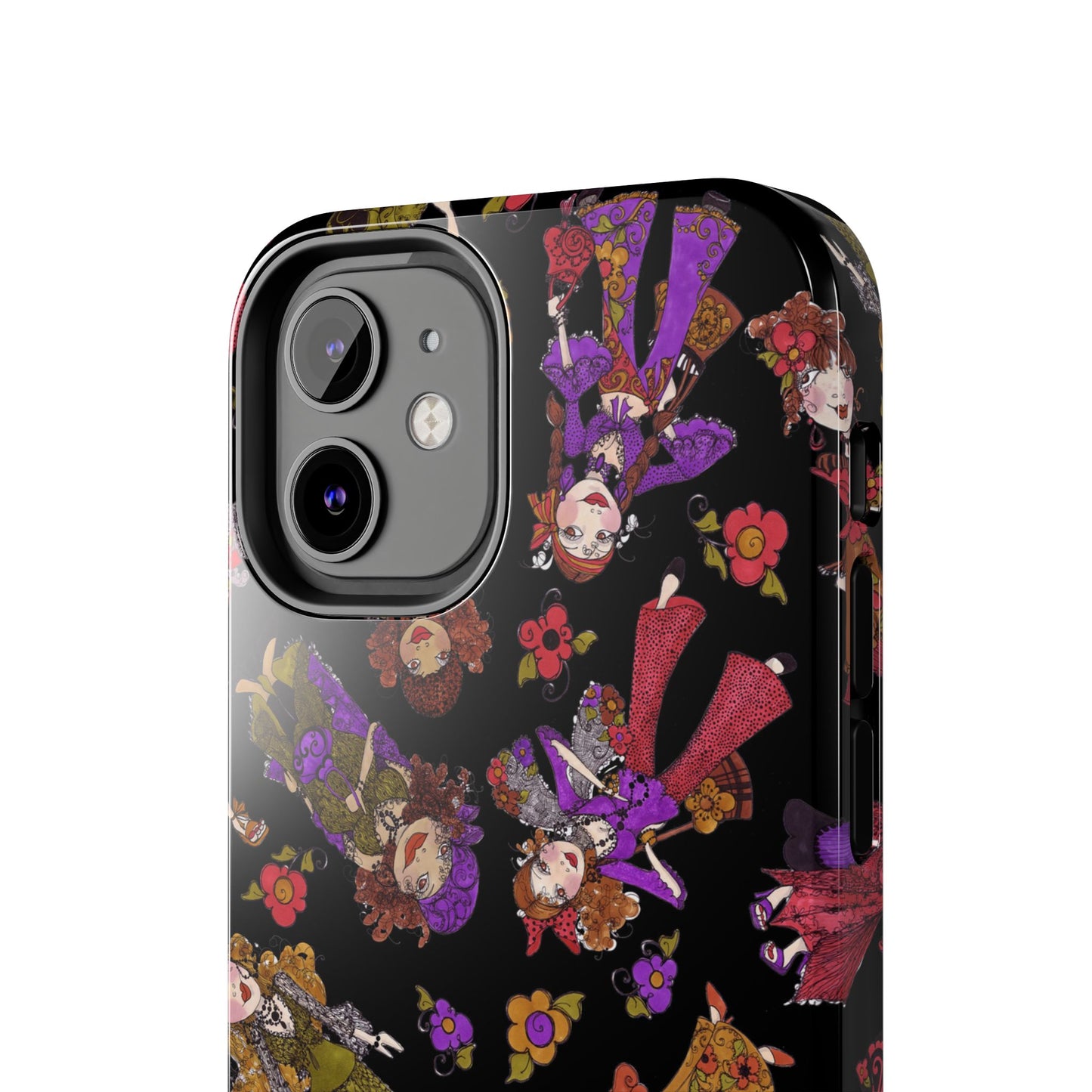 Tossed Gypsies Black Phone Case