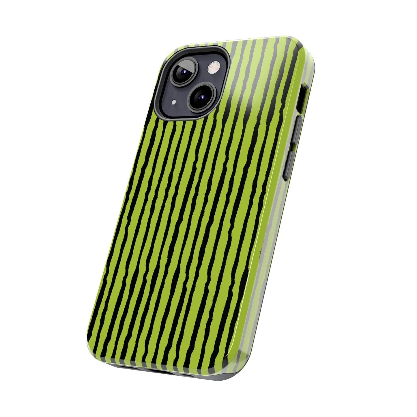Sorta Stripe Green / Black Phone Case