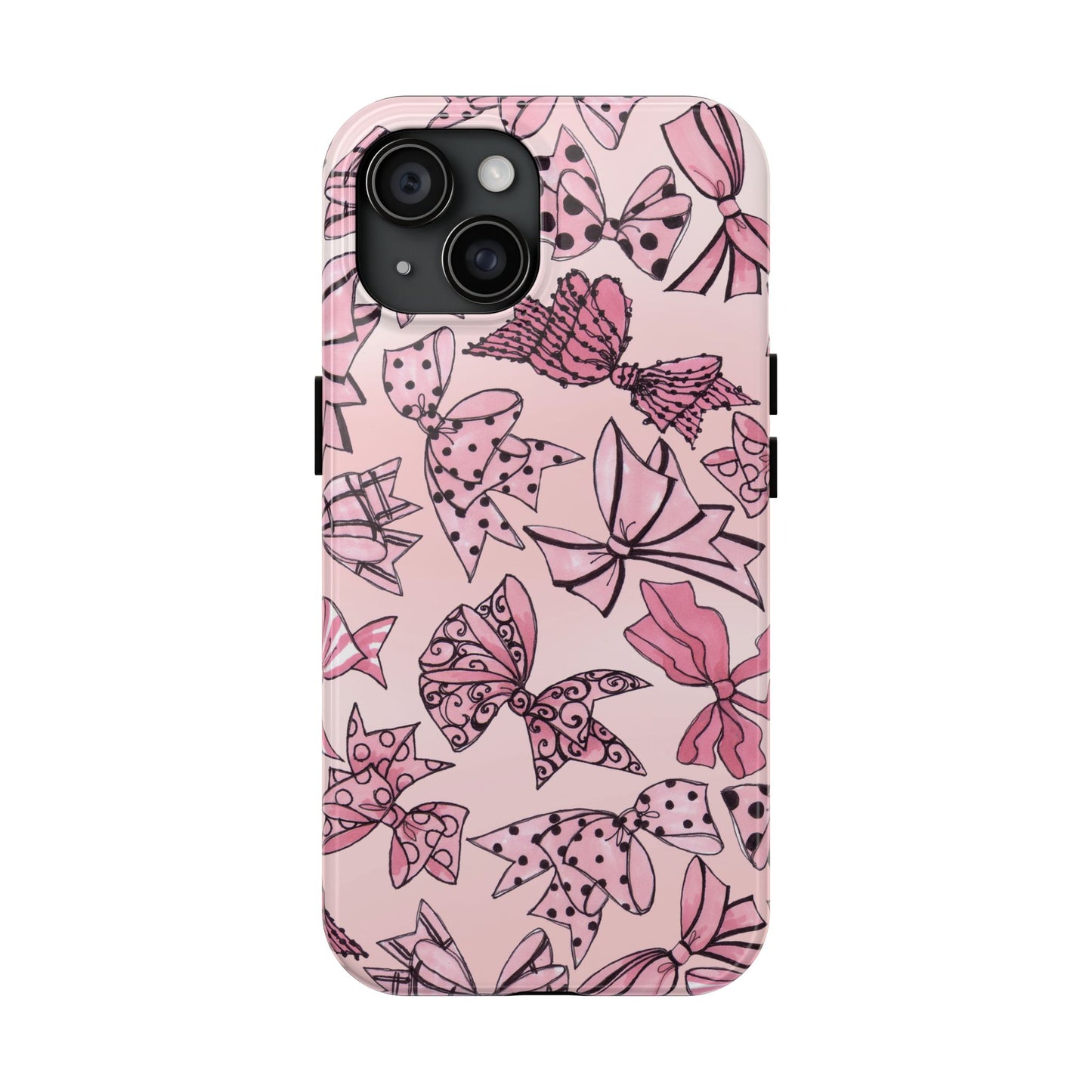 Blushing Bows Pink Sky Phone Case