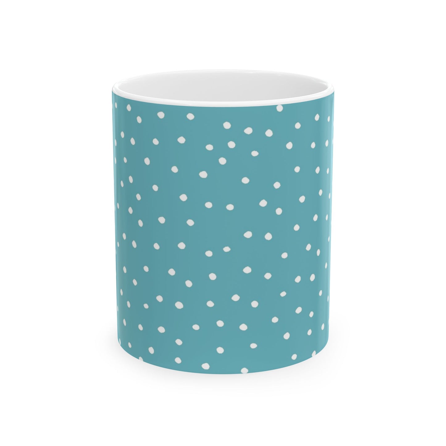 Dinky Dots Turquoise / White Cup