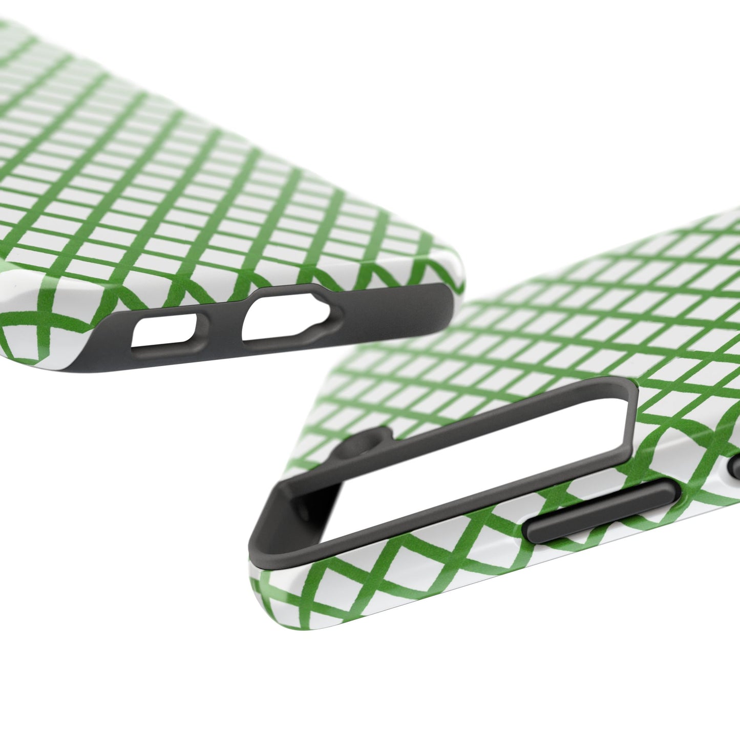 Trellis White / Green Phone Case