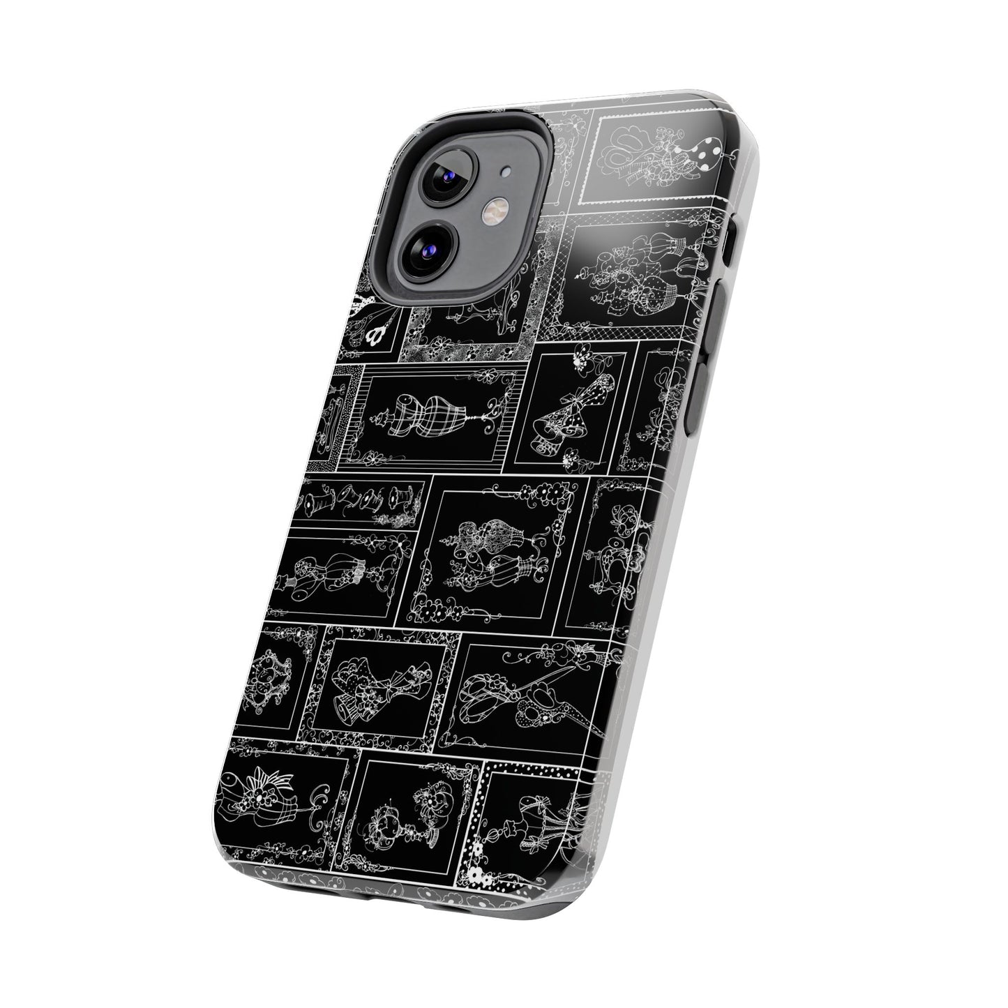 Sew Fancy Black Phone Case