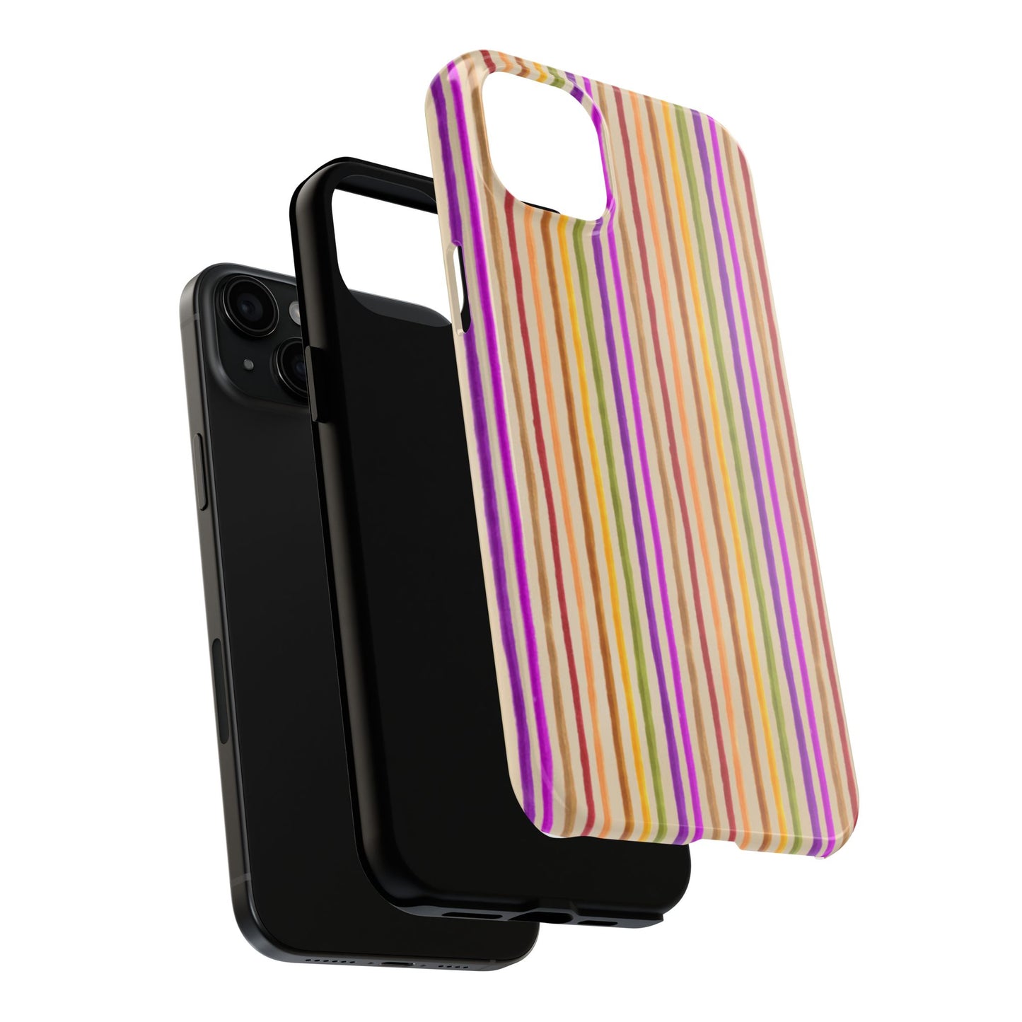 Spice Stripe Muslin Phone Case