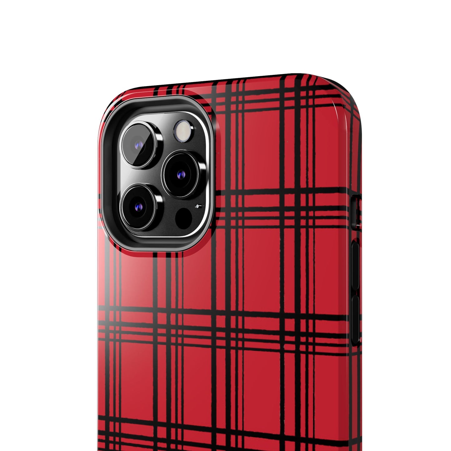 Glad Plaid Red / Black Phone Case