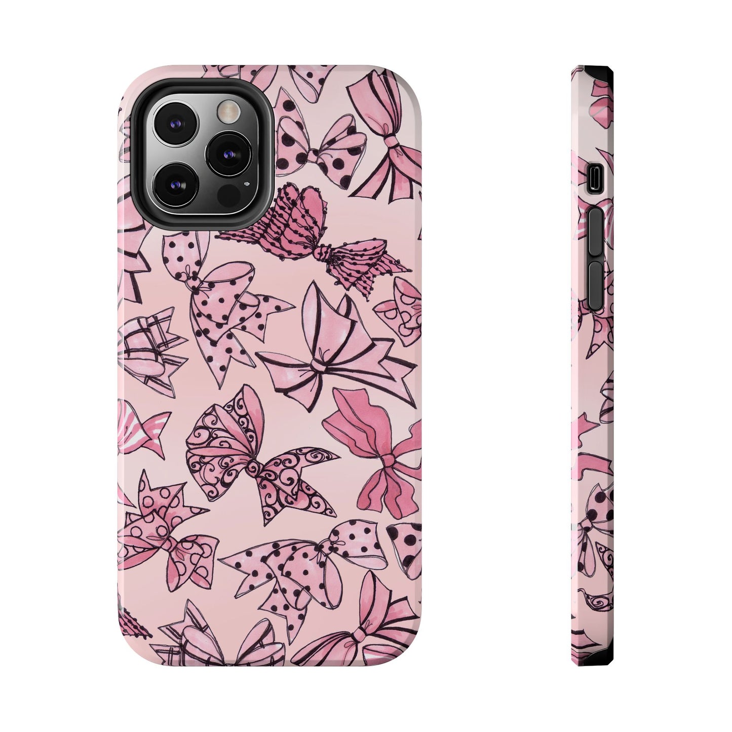 Blushing Bows Pink Sky Phone Case