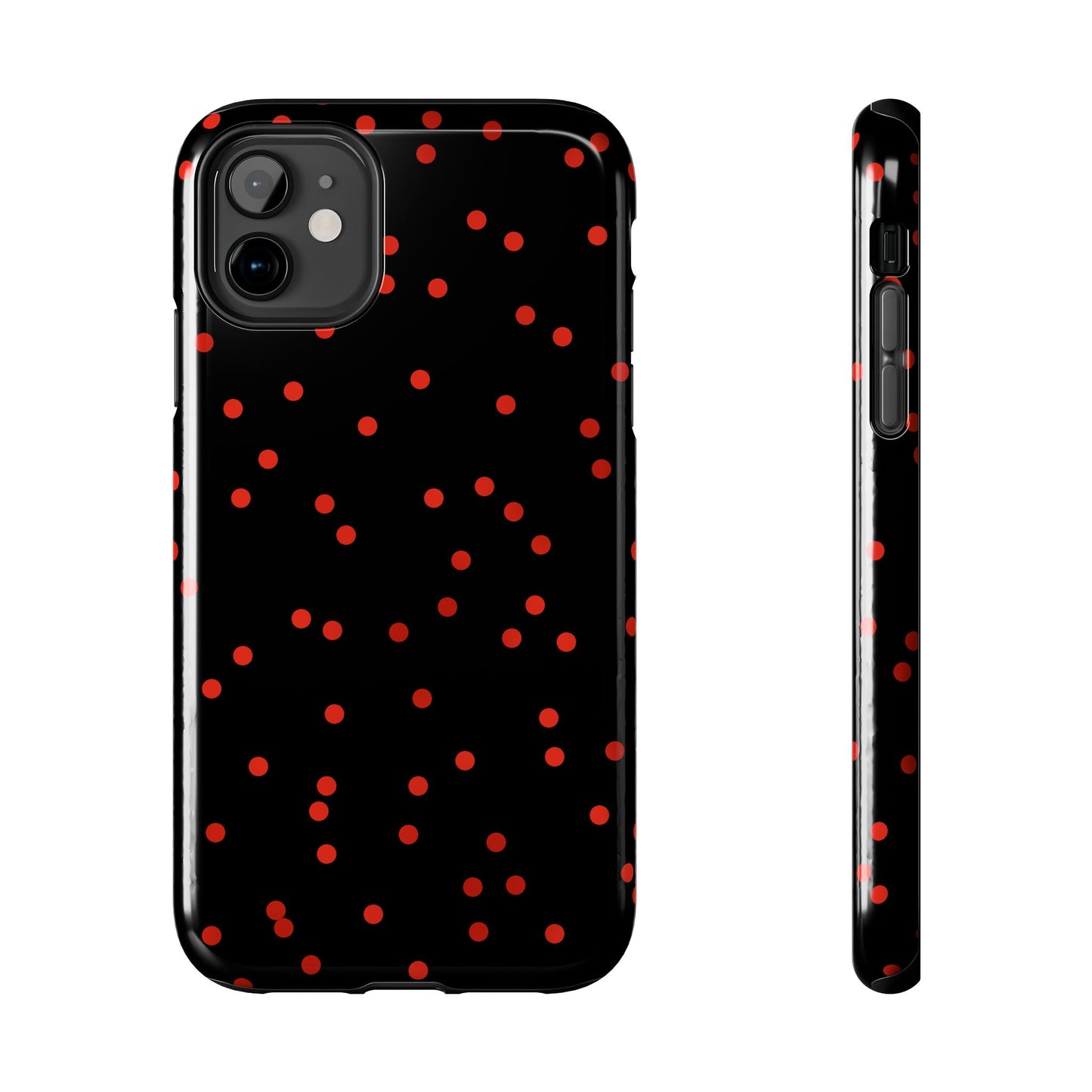 Space Dots Black / Red Phone Case
