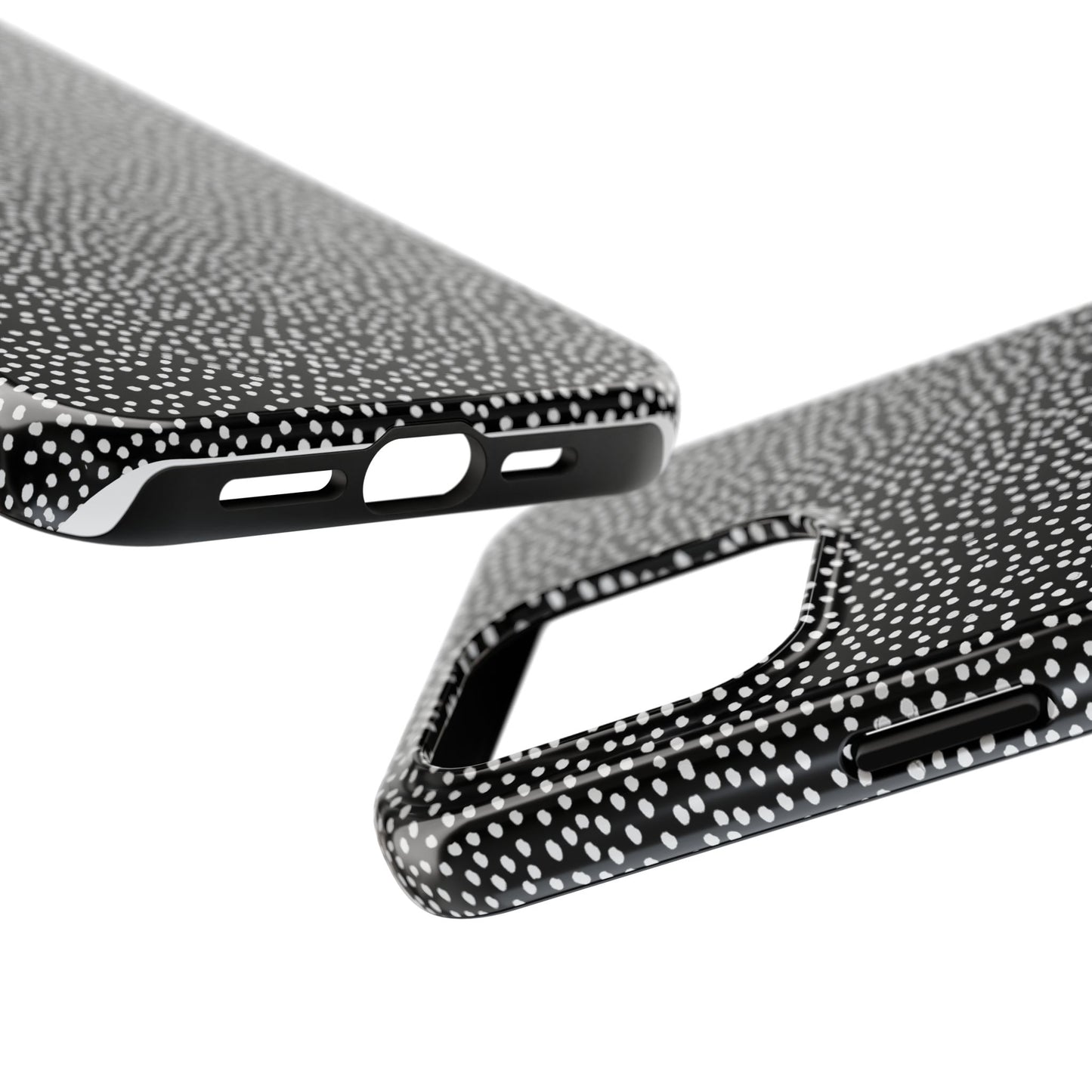 Baby Dots Black / White Phone Case