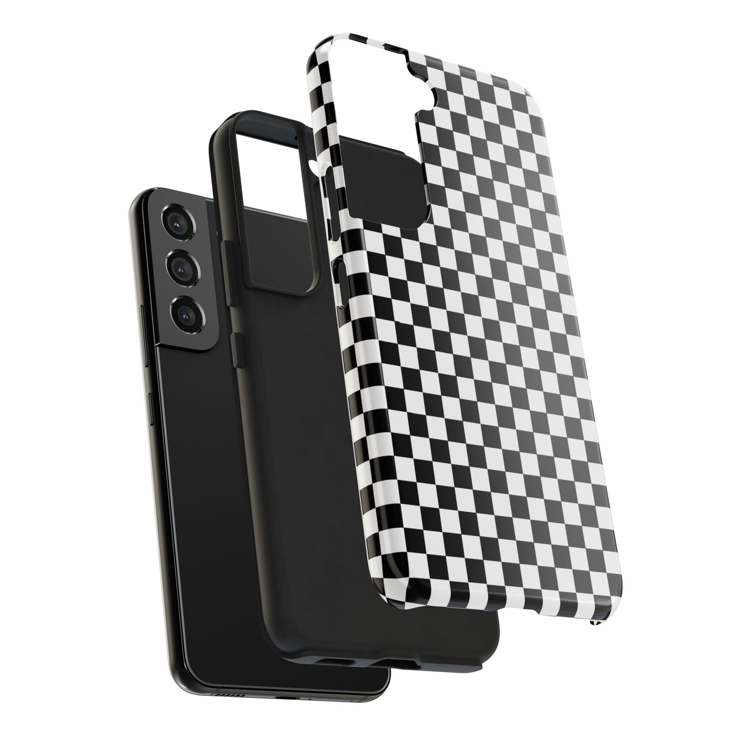 Checkerboard Black / White Phone Case