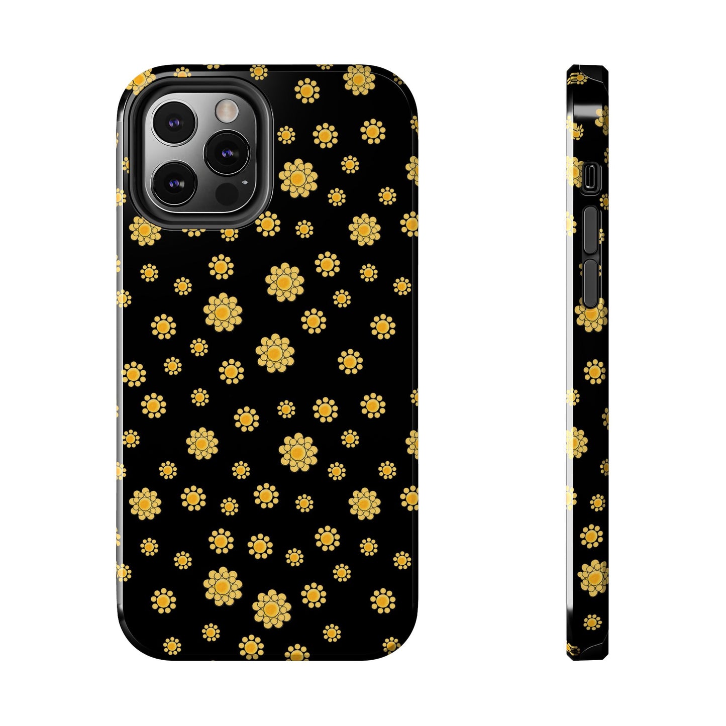 Bandana Dots Black / Yellow Phone Case