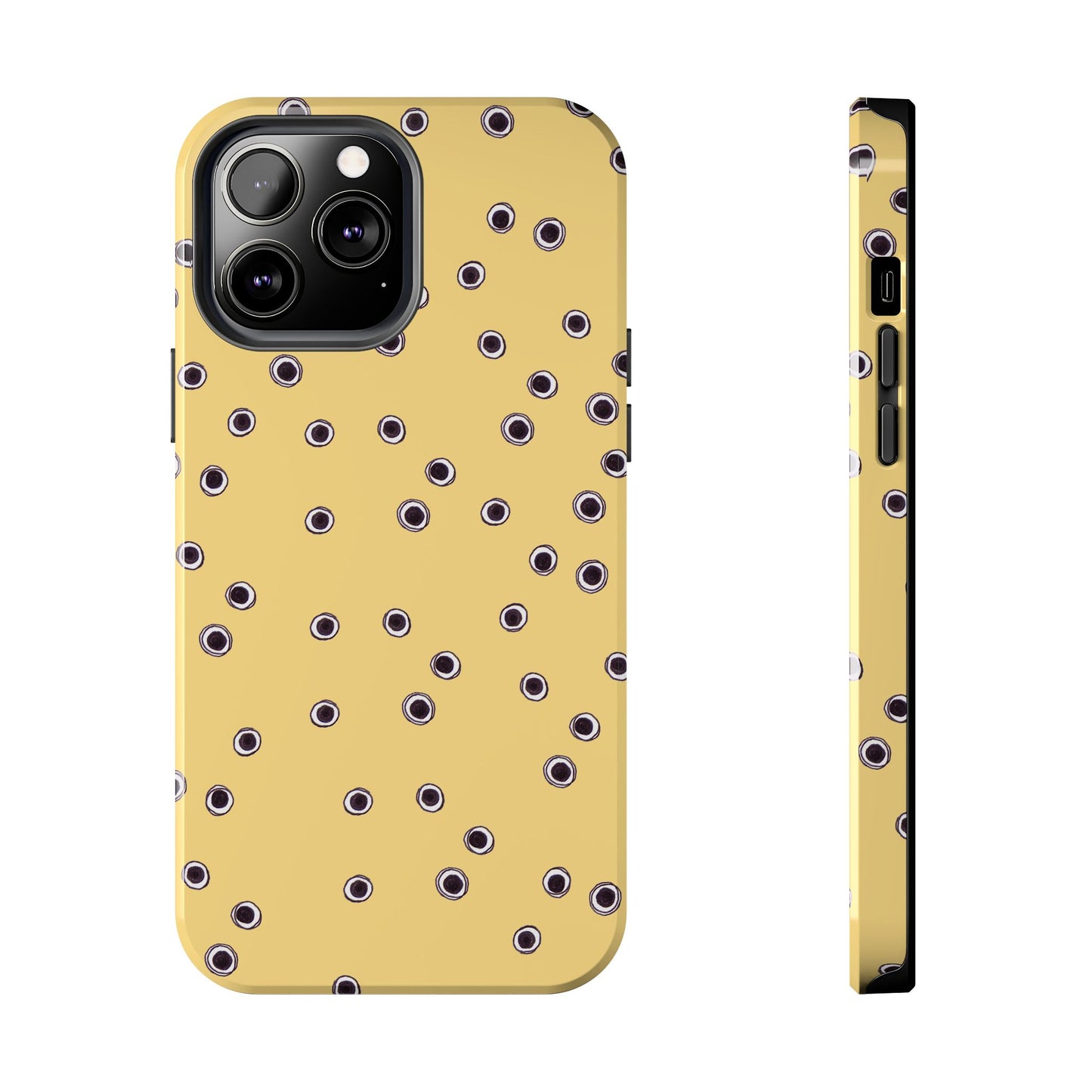 Halo Dots Yellow Phone Case