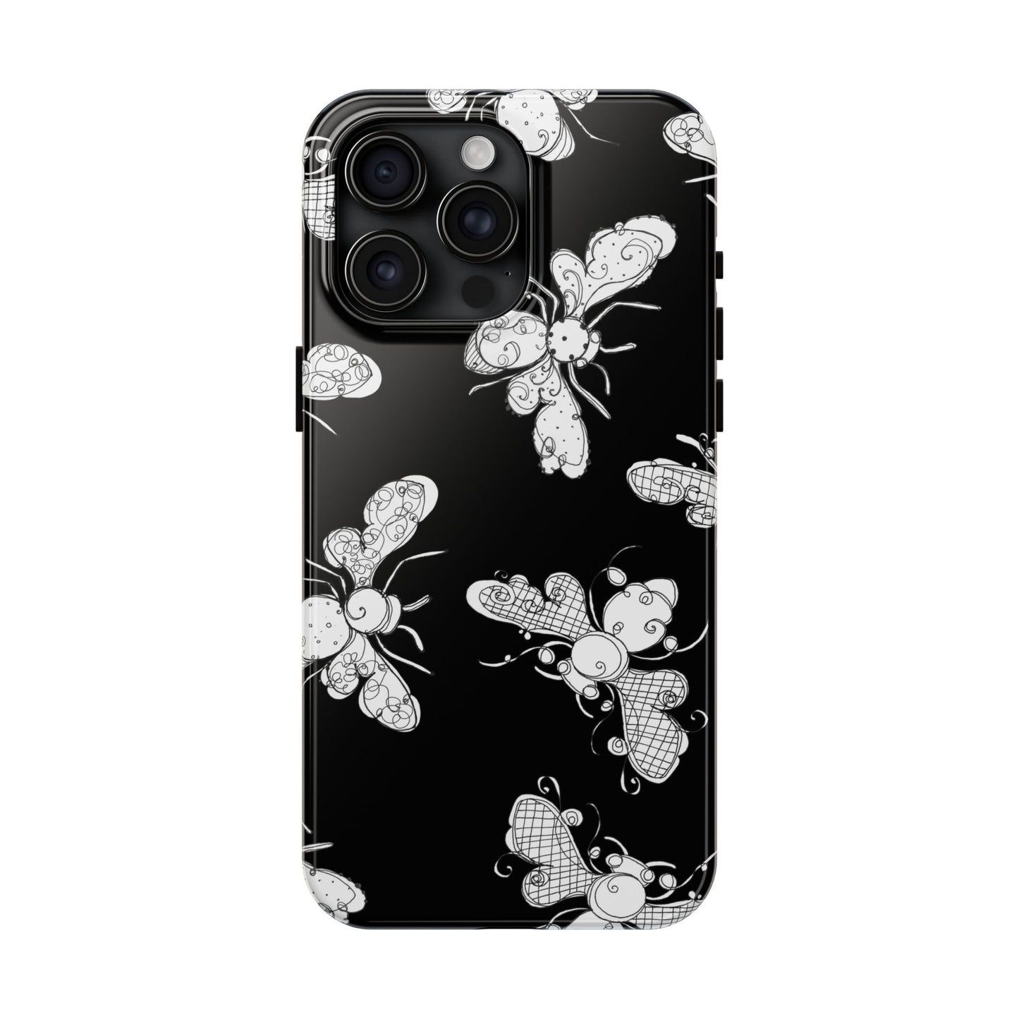 Busy Bee Black Phone Case
